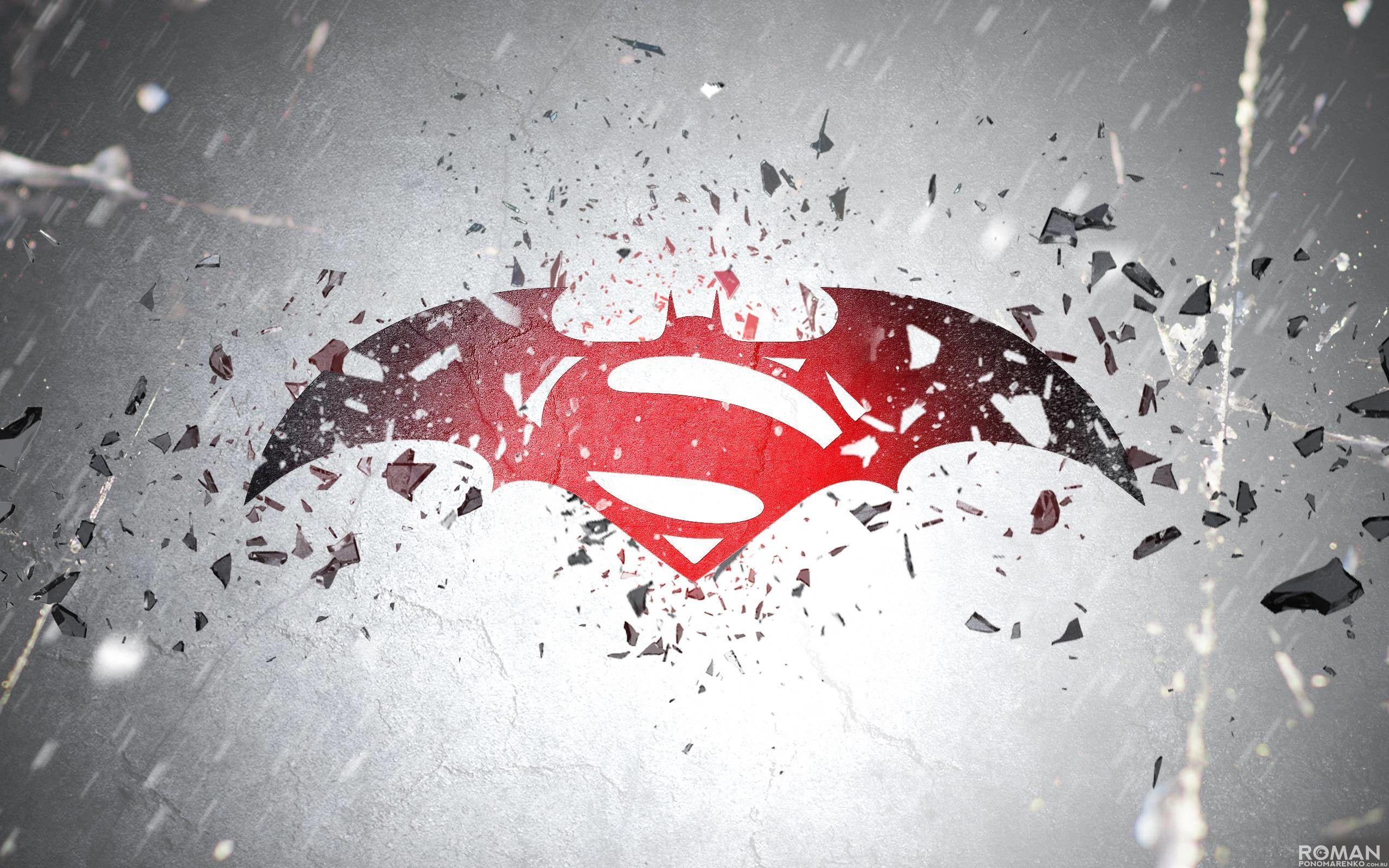 2560x1600 Batman Superman Logo Wallpaper