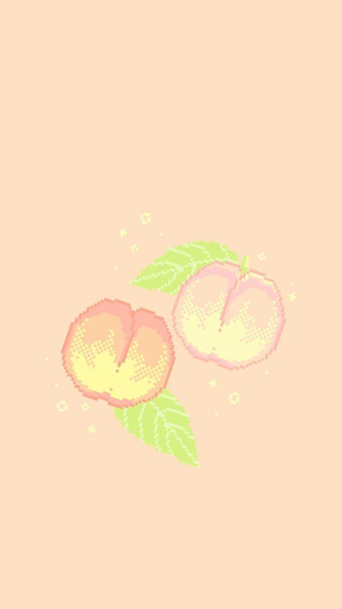 680x1209 iPhone Aesthetic Peach Wallpaper