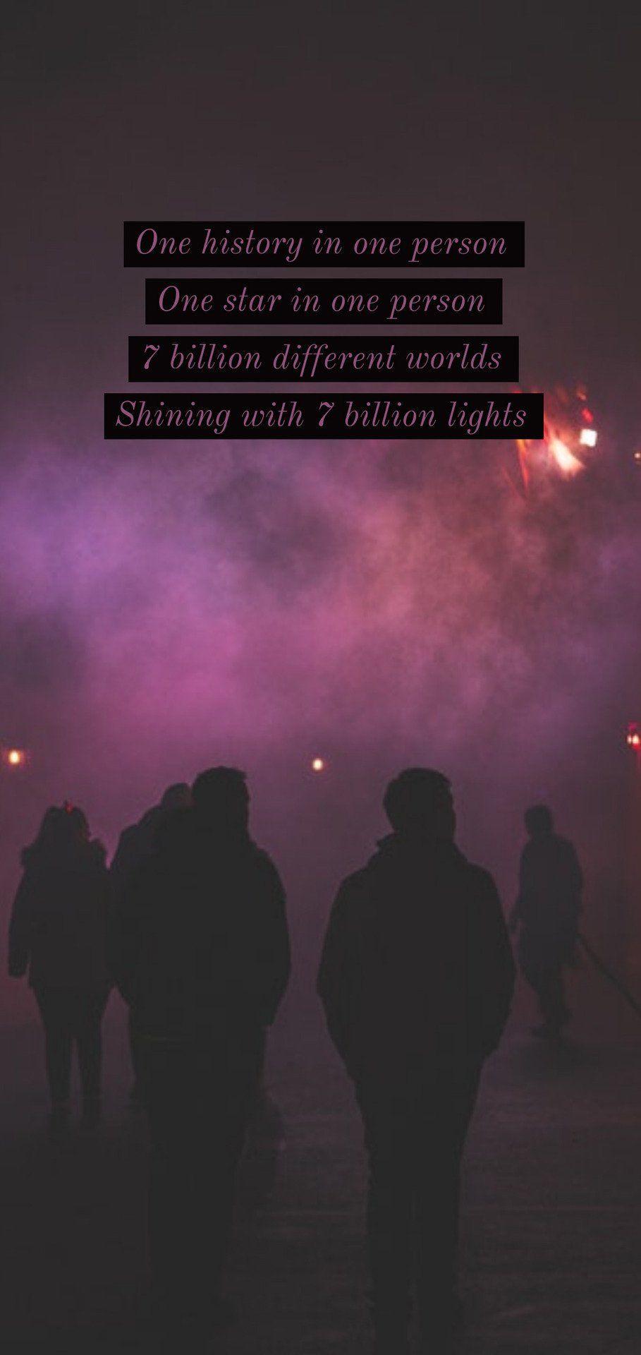 909x1920 Aesthetic Bts Inspirational Quotes Wallpaper