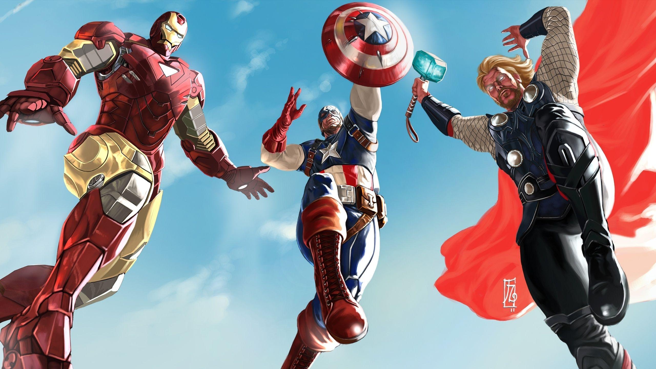 2560x1440 Art The Avengers Wallpaperx1440 resolution wallpaper