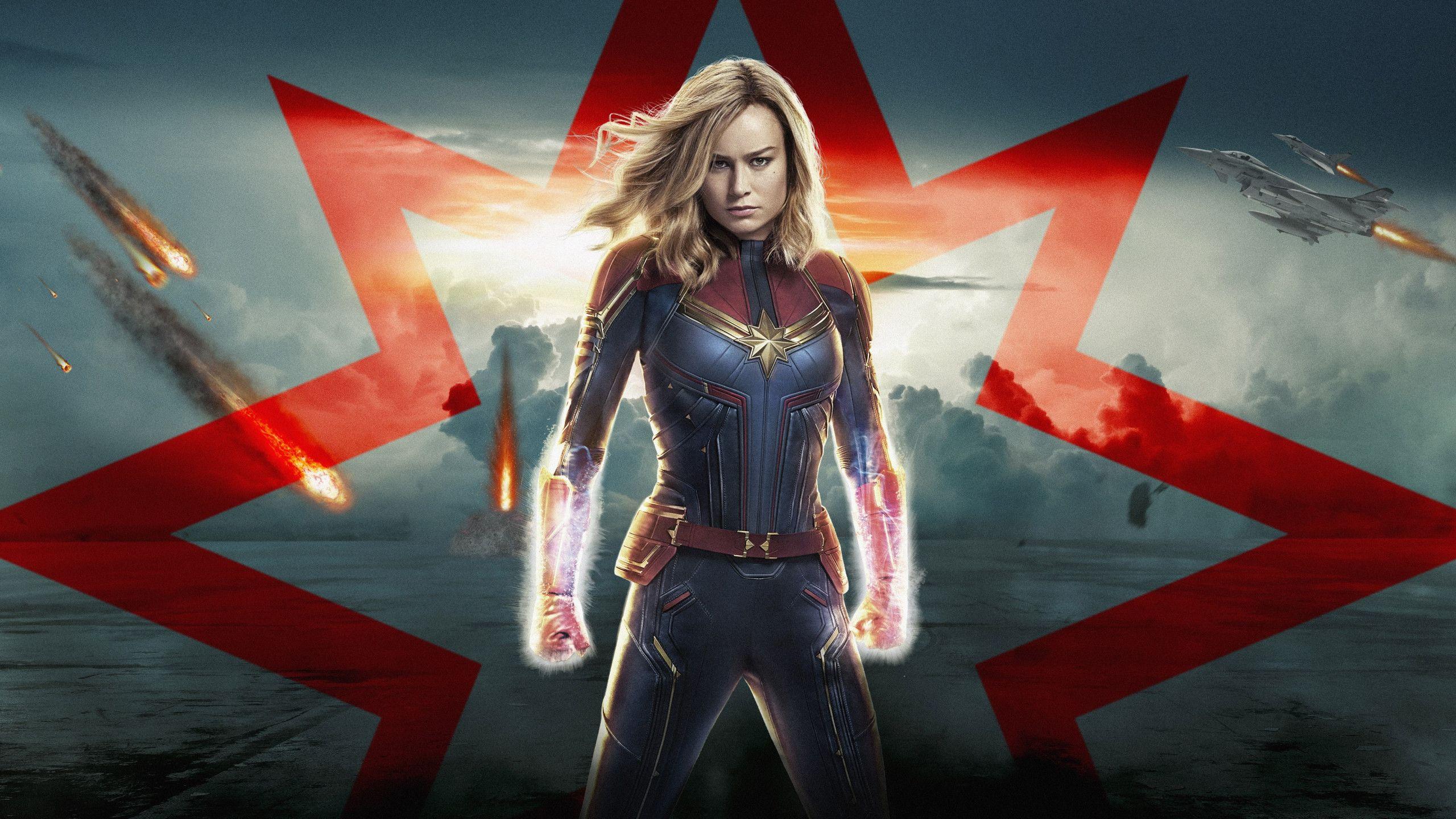 2560x1440 Download wallpaper: Captain Marvel poster 2560x1440