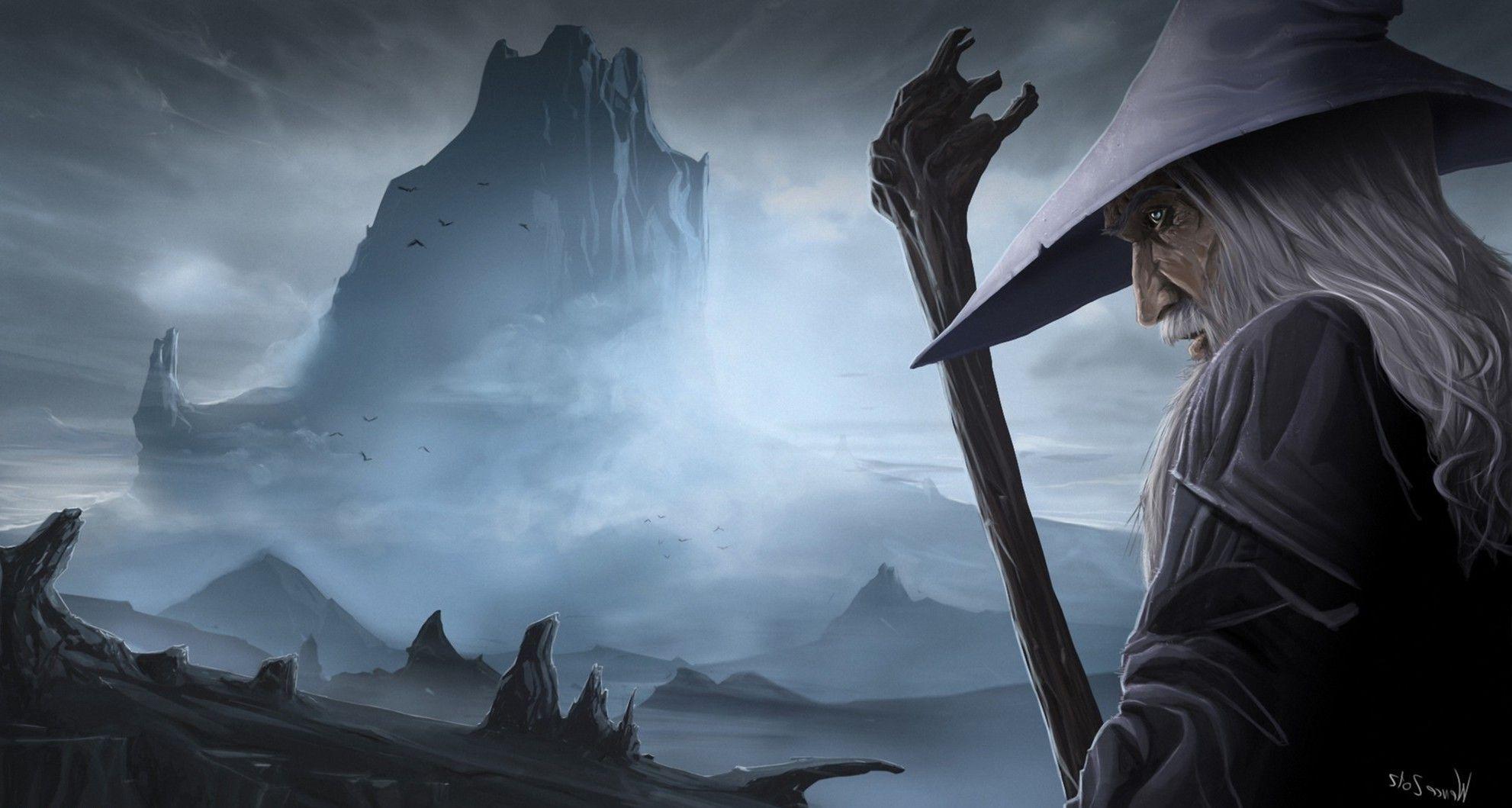 1982x1059 Gandalf, The Lord Of The Rings, Artwork, Fantasy Art Wallpaper HD / Desktop and Mobile Background