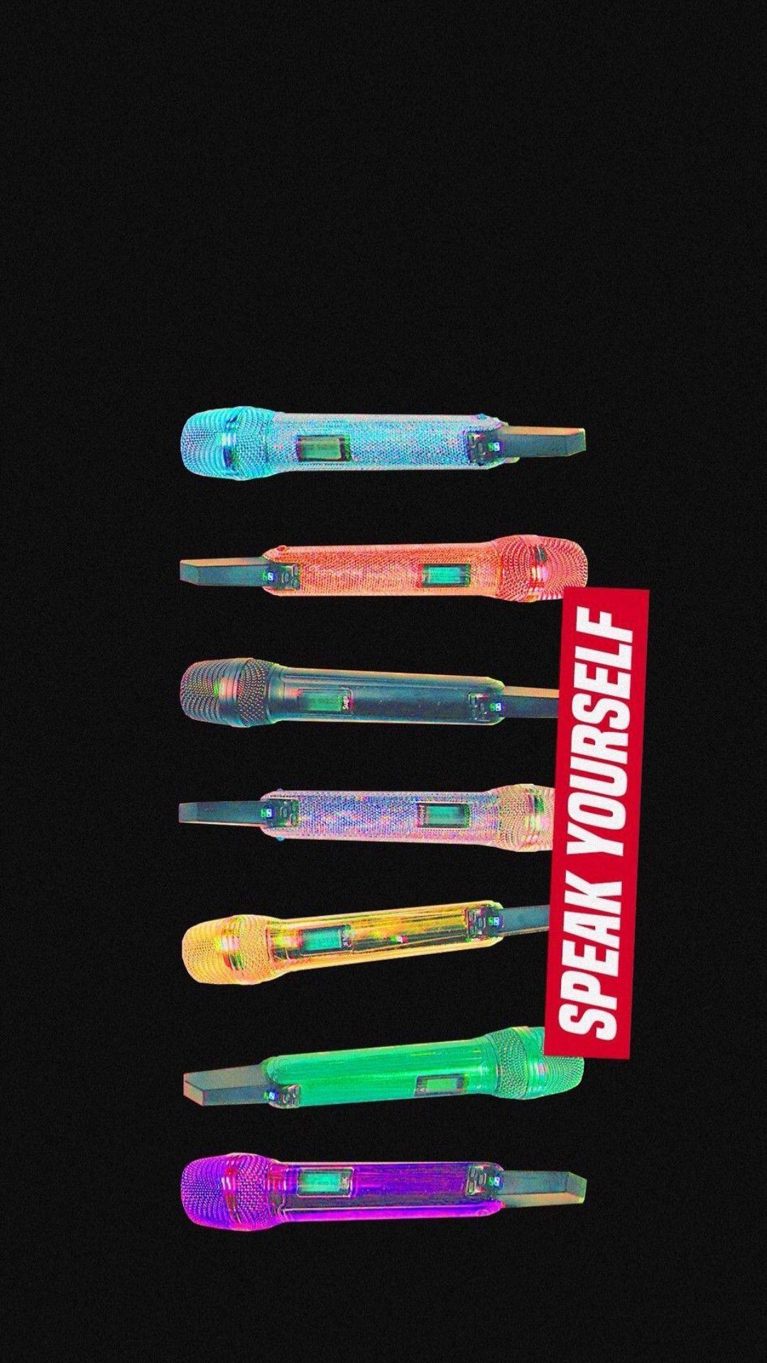 1080x1920 wallpaper #lockscreen #HD #BTS #Speakyourself #Mic #Colormic. Bts