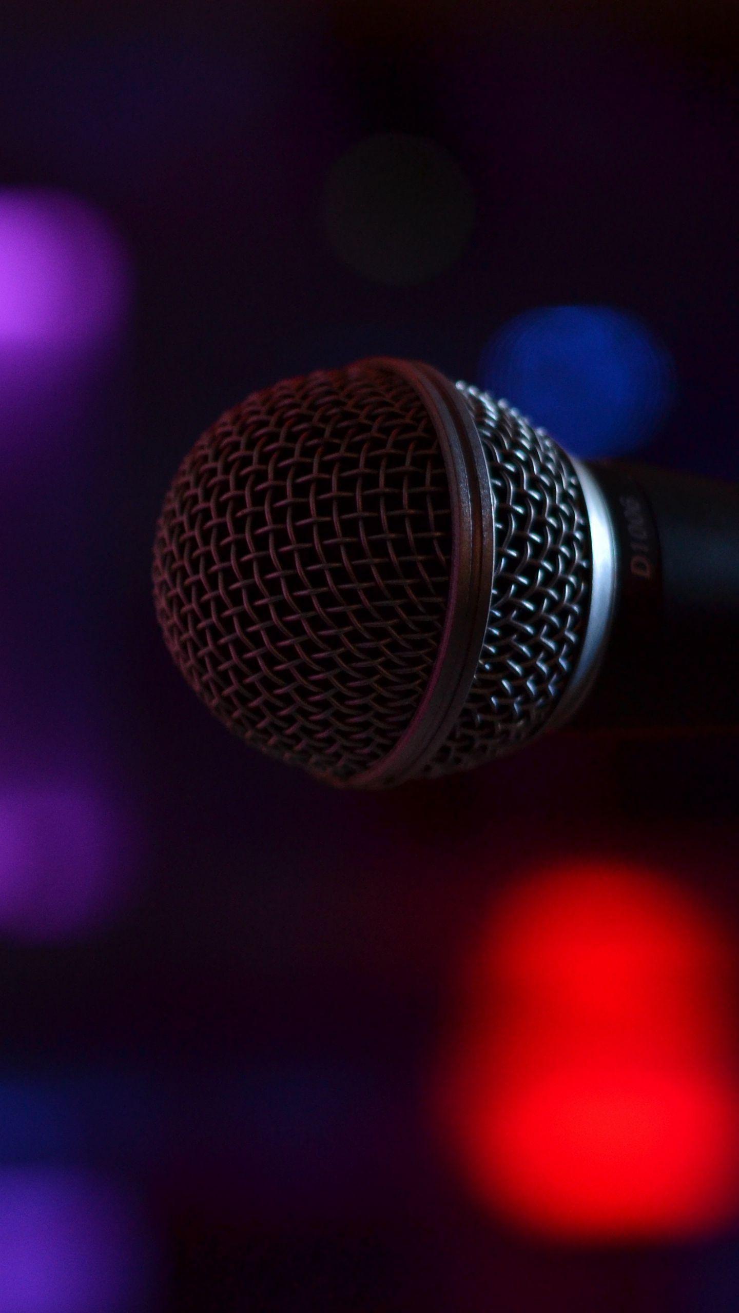 1440x2560 Wallpaper Microphone, Hardware, Sound, Blur 7 Sound