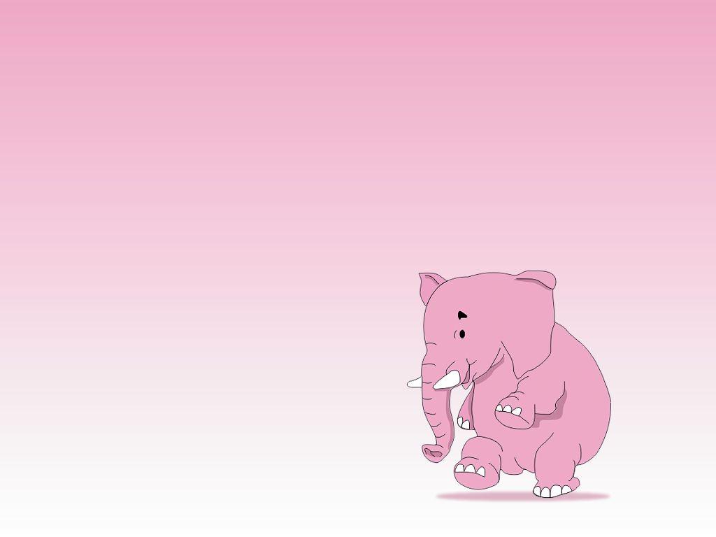 Pink Background Elephant gambar ke 4
