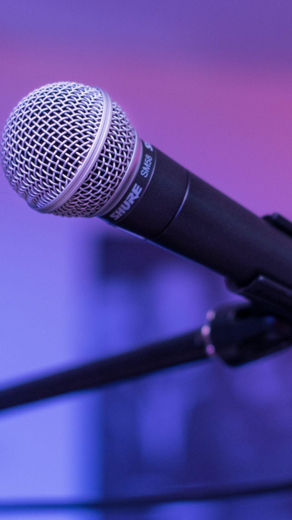 938x1668 Wallpaper Microphone, Shure Sm Music S7