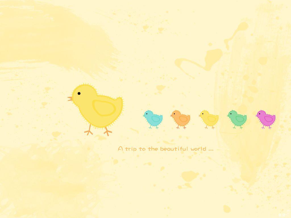 1024x768 Cute Little Chicken Wallpaper. Its An Addiction discussion