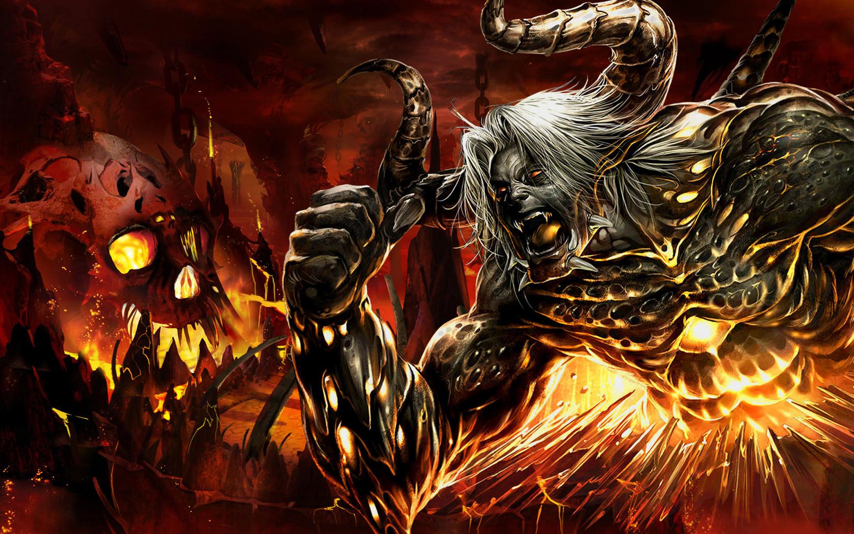 Hình nền Android 1680x1050 Cool Bull Devil Wallpaper.  Độ phân giải cao