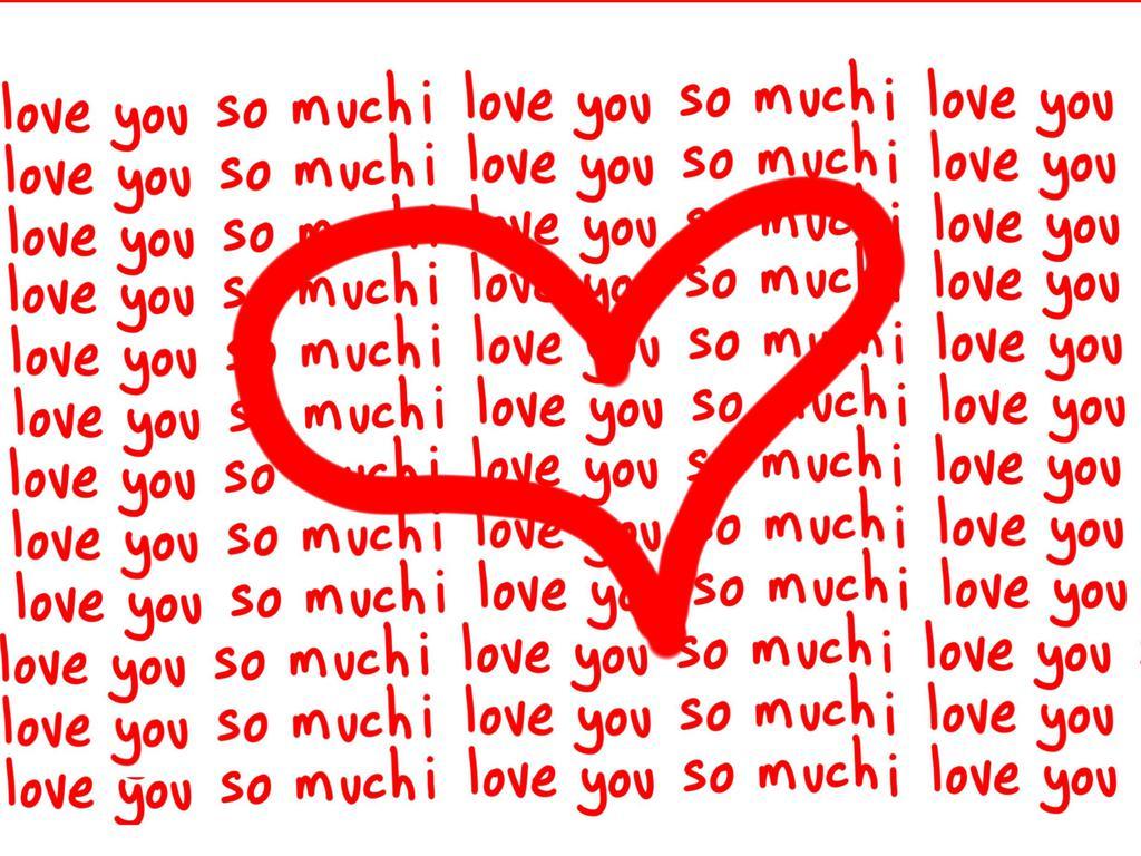 1024x768 Love Heart Mastin Forever Wallpaper
