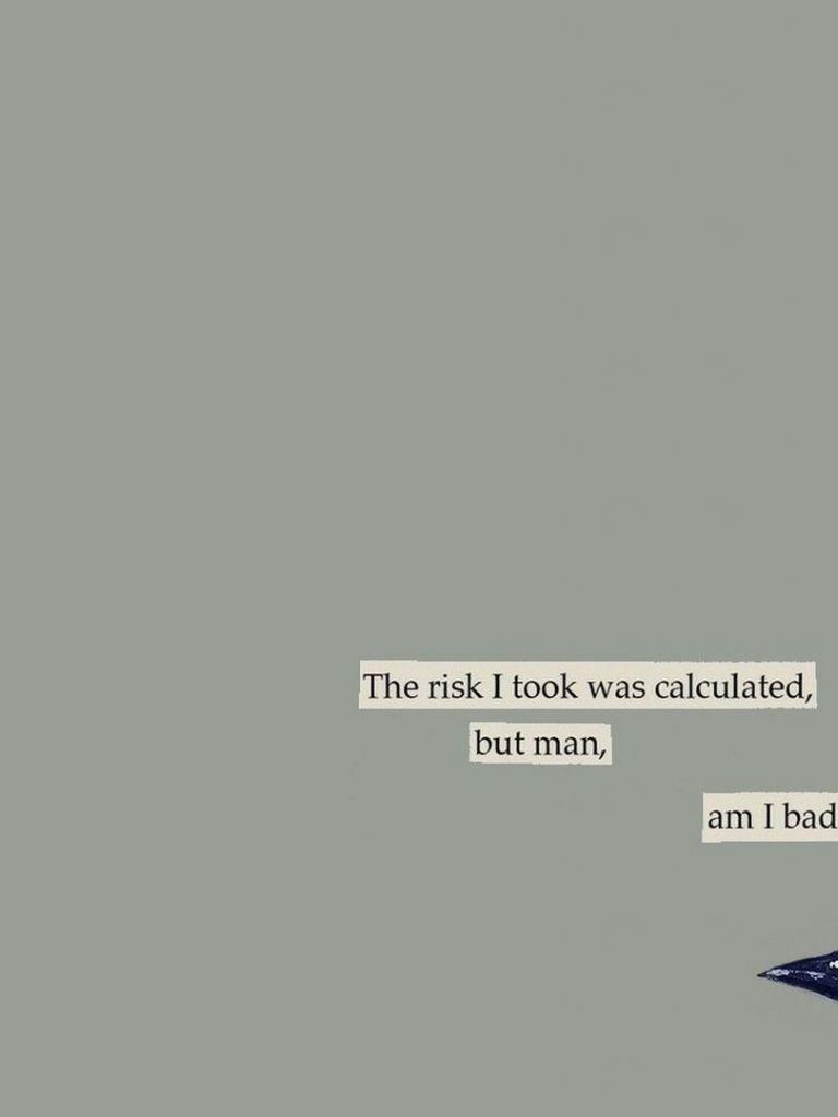 768x1024 The Risk I Took Was Calculated but Man Am I Bad at Math wallpaper