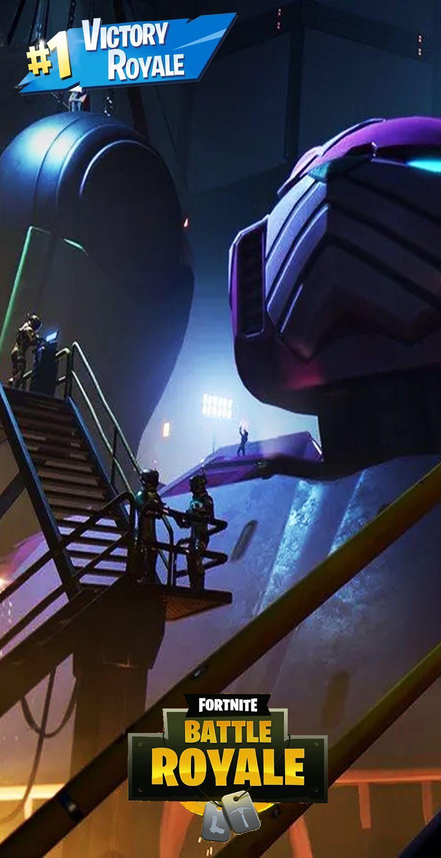 900x1750 Fortnite Wallpaper Season 10 Giant Pink Bear Robot