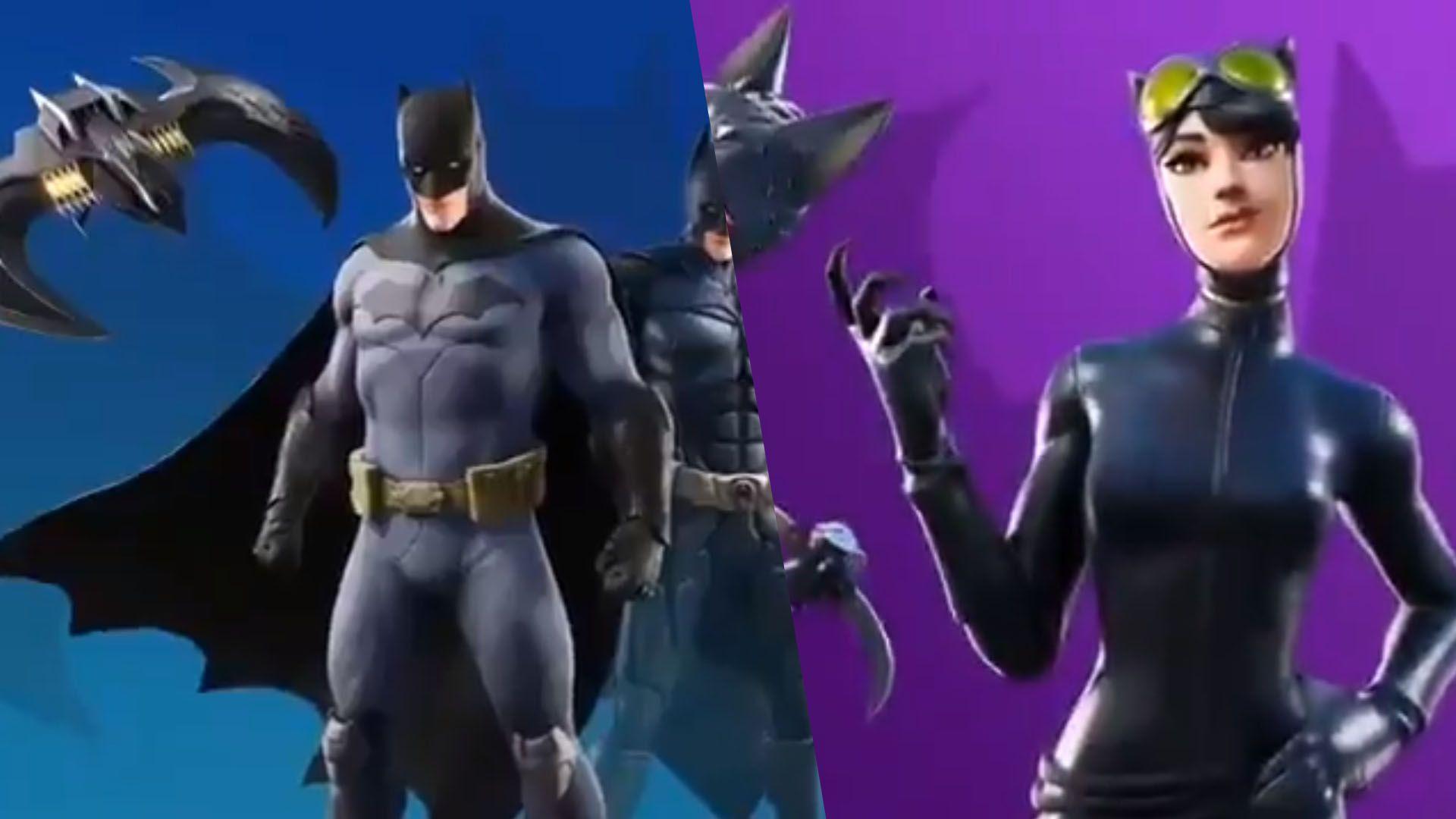 1920x1080 Fortnite x Batman: Catwoman and Batman skins leaked before release