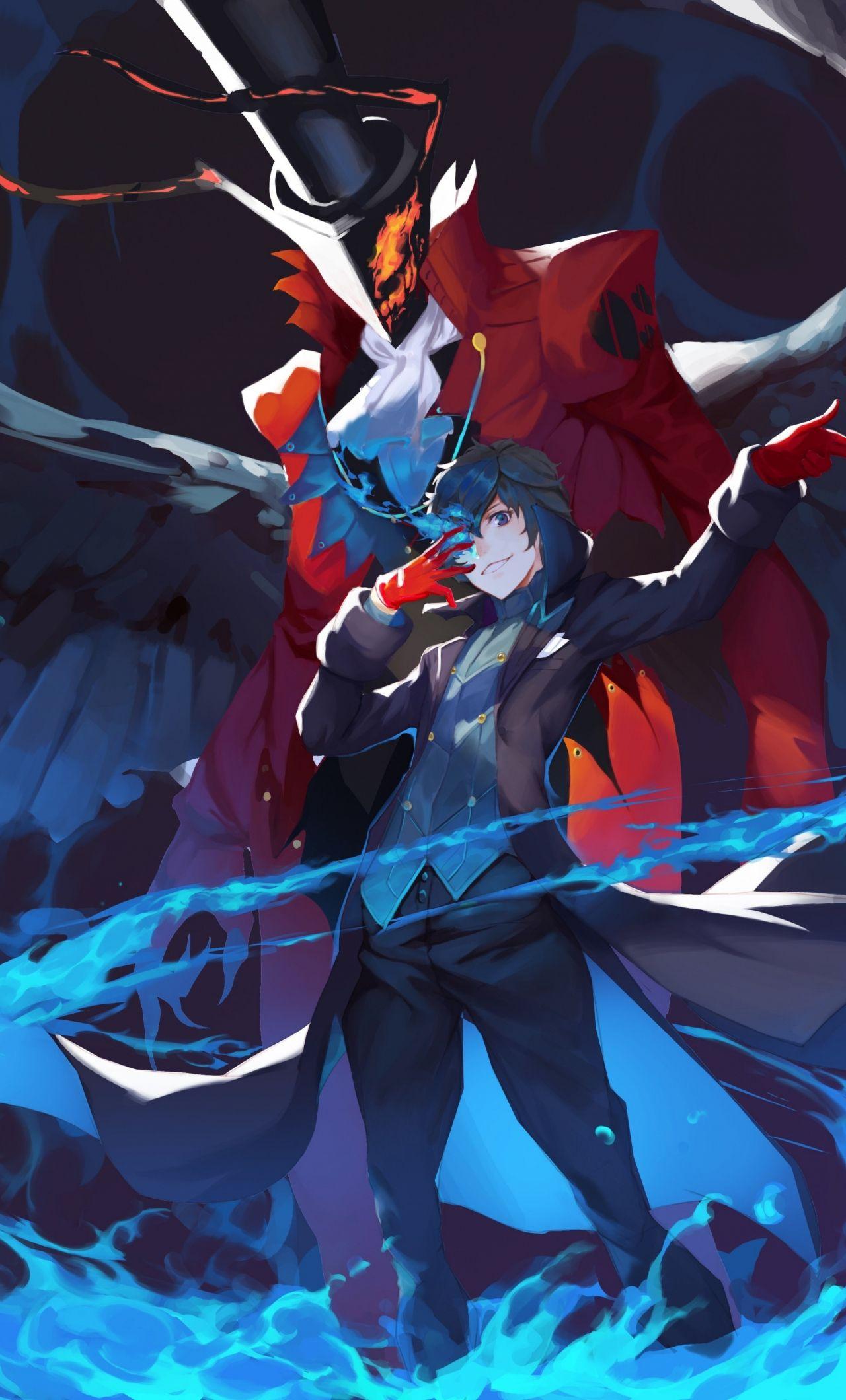 1280x2120 Download 1280x2120 wallpaper akira kurusu, persona anime, video