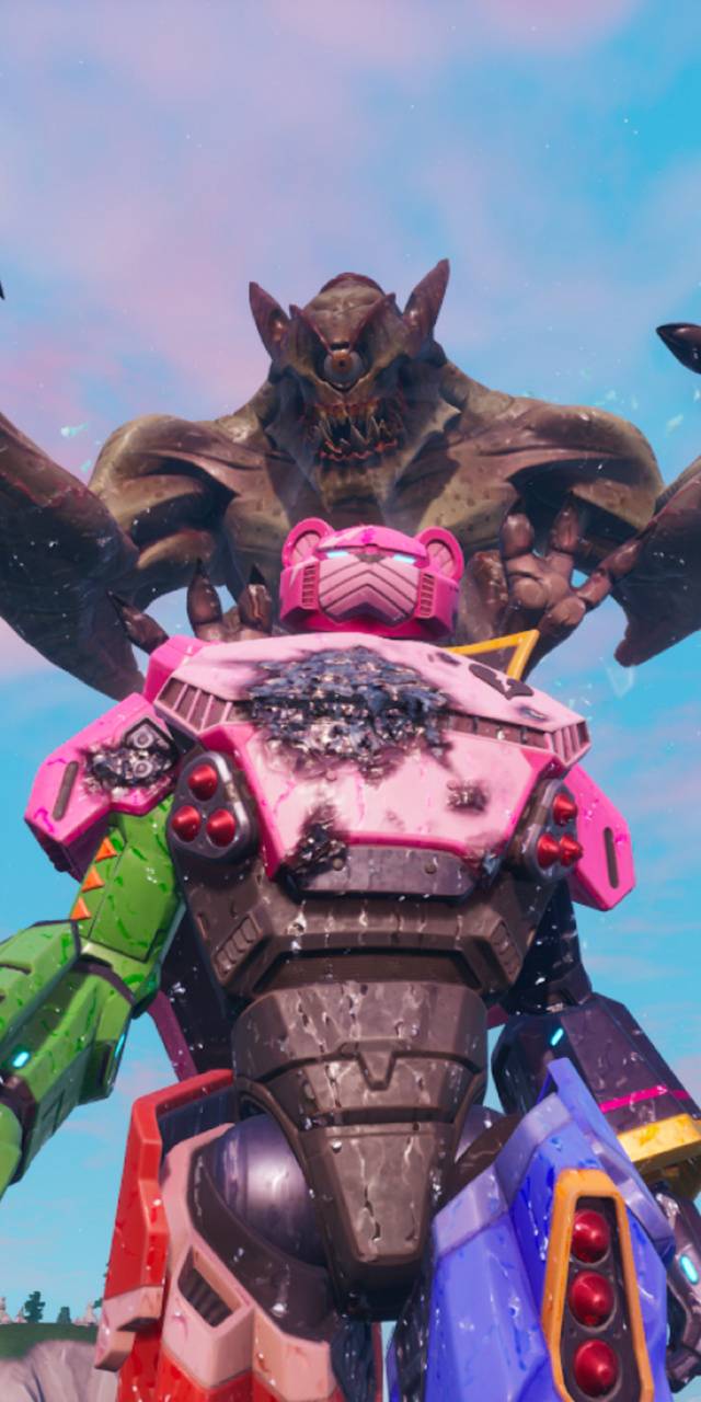 640x1280 Mecha Vs Monster wallpaper