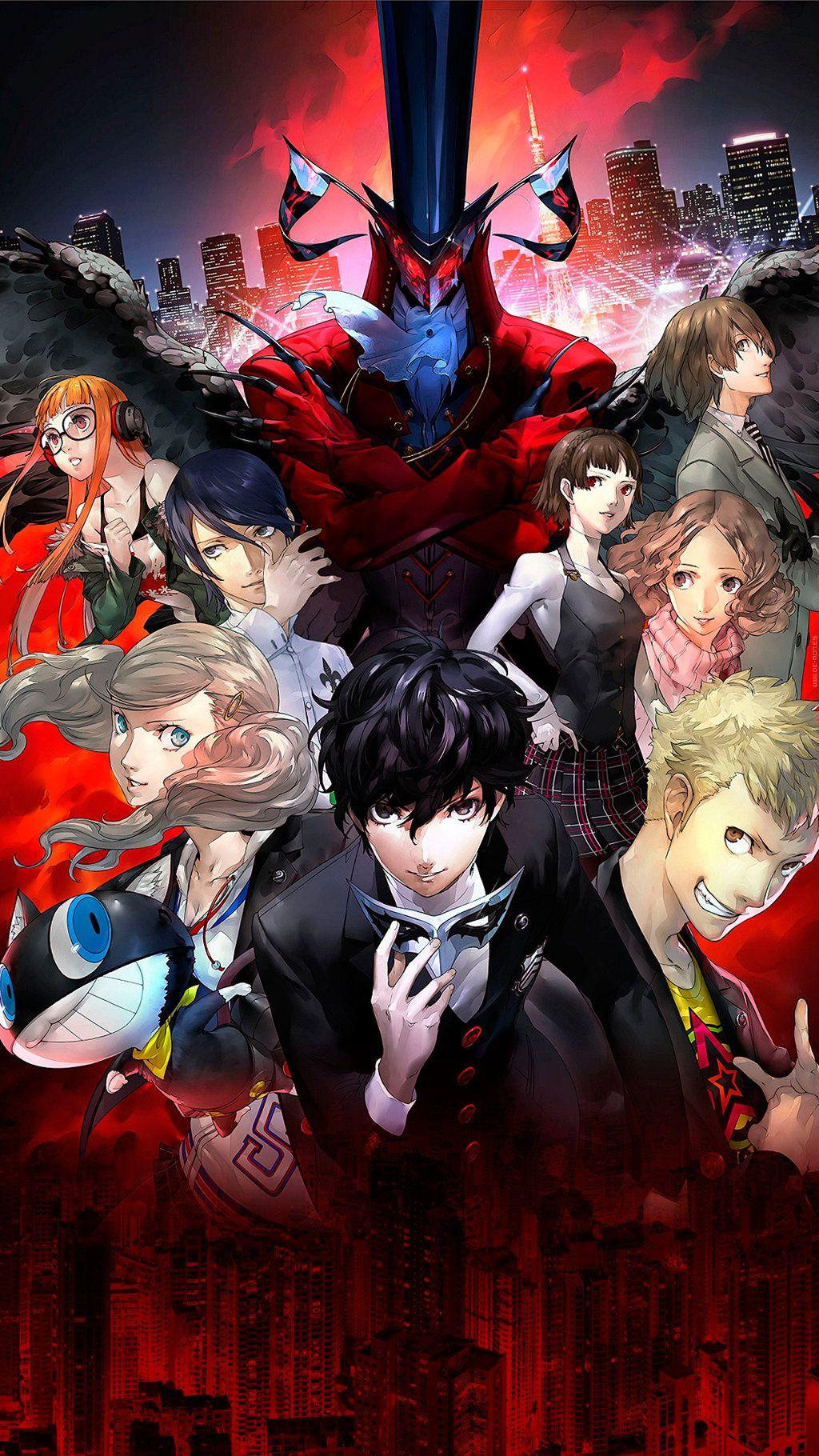 Download Character Silhouette Hanging Persona 5 Phone Wallpaper  Wallpapers com