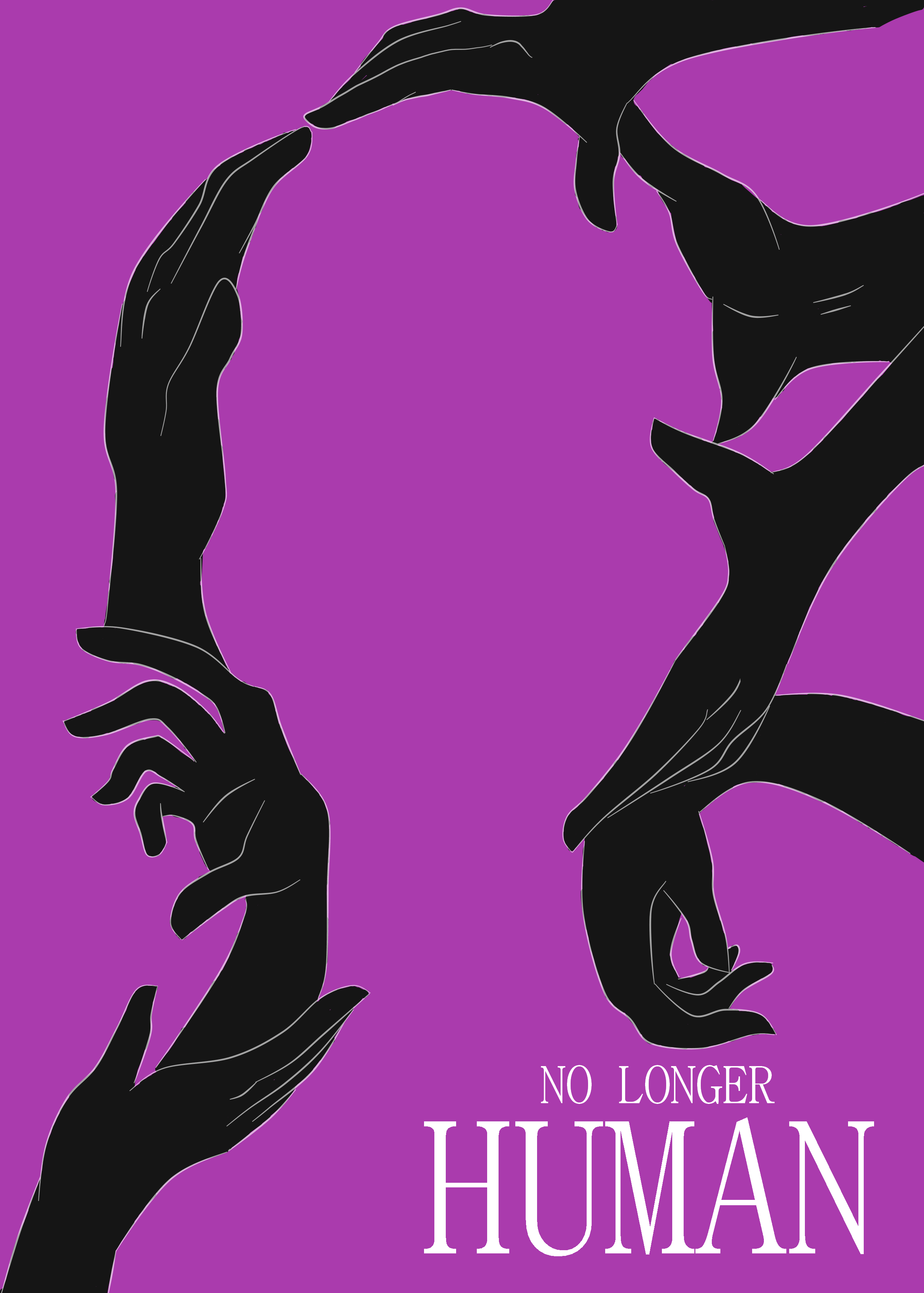 2591x3624 No Longer Human Mah ART street