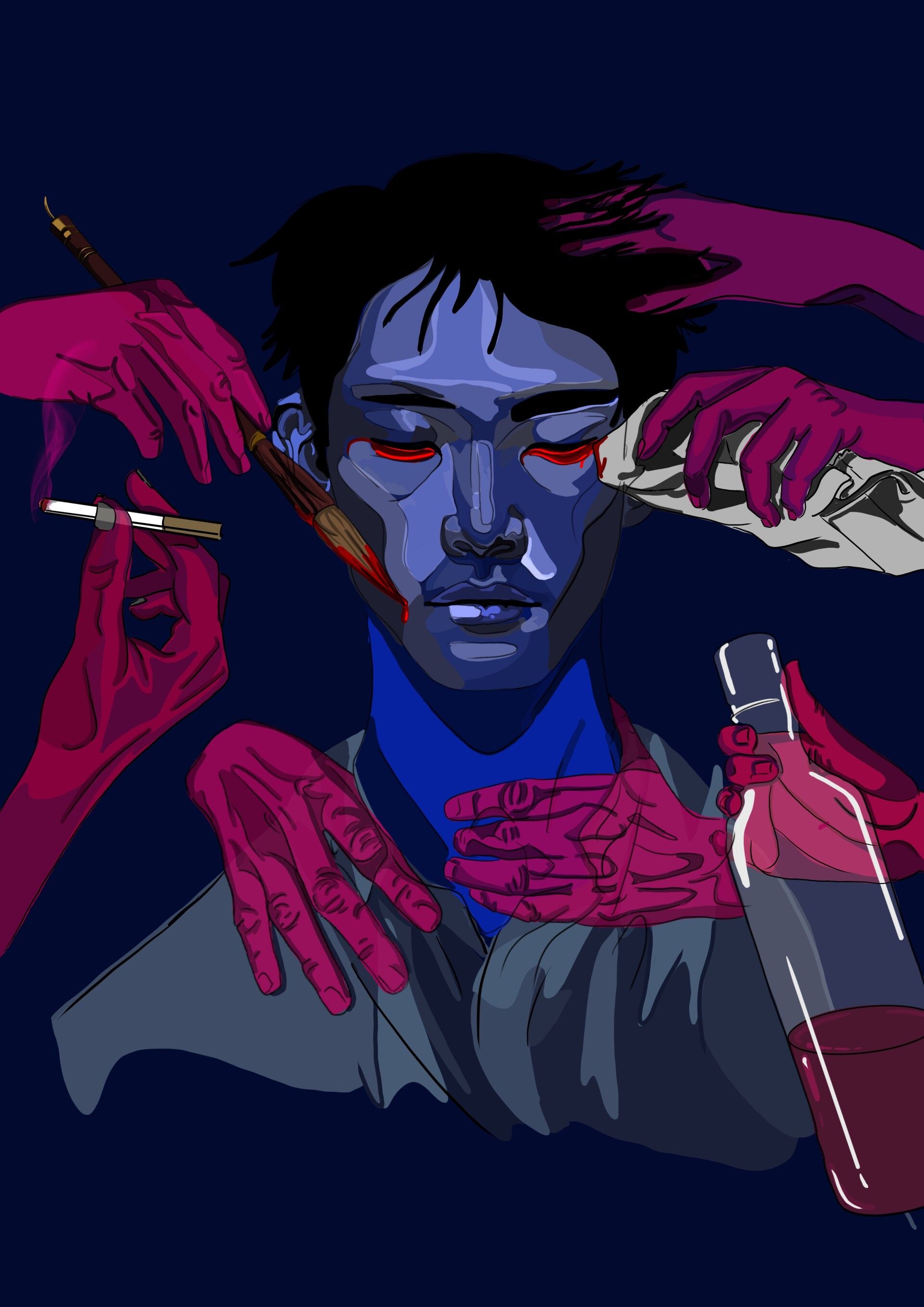 1920x2716 No Longer Human- Osamu Dazai book cover art