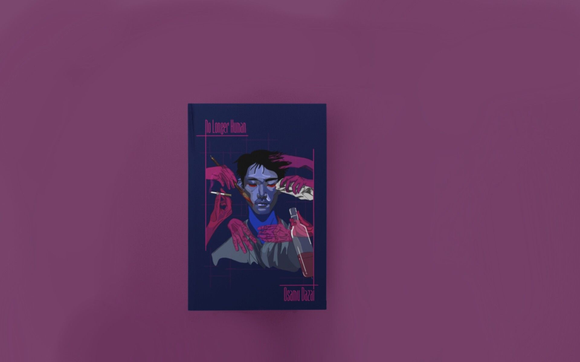 1920x1200 No Longer Human- Osamu Dazai book cover art
