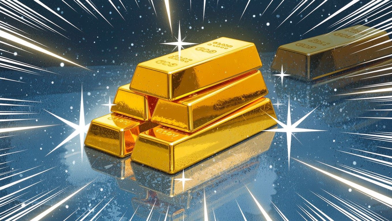 1360x768 Free Gleaming Gold Treasure Image, Bullion, Treasure