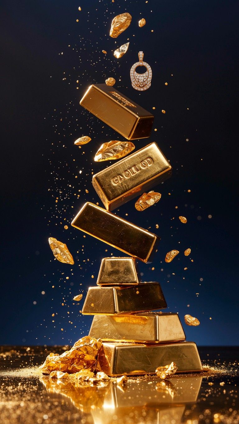 768x1360 Free Glowing Golden Treasure Image, Treasure, Wealth
