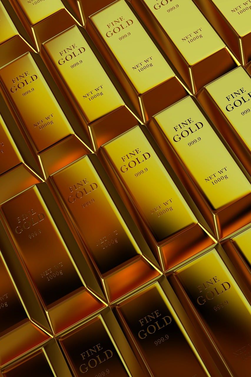 853x1280 Download Bank Bullions Golden Bars Precious Metals. Royalty Free Stock Illustration Image
