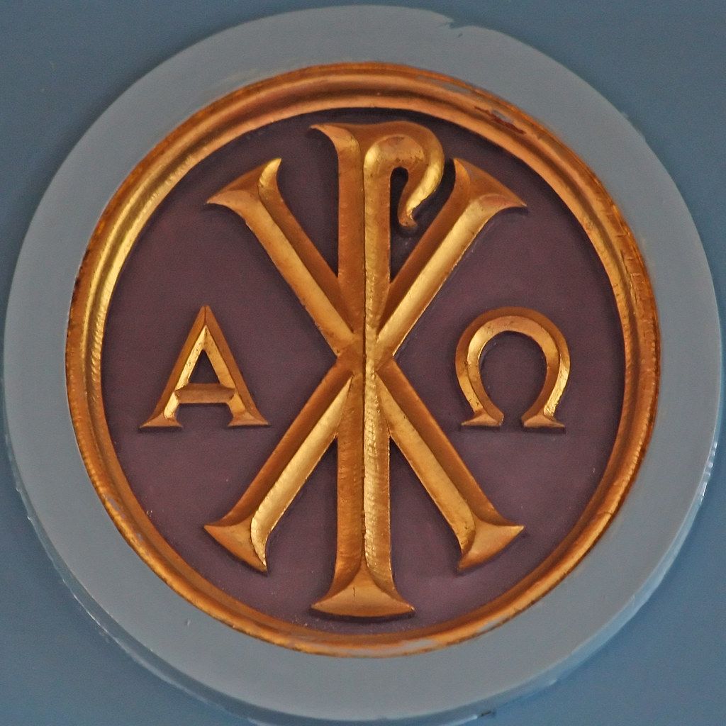 1024x1024 Chi Rho Alpha Omega. Canongate Kirk Edinburgh, Midlothian