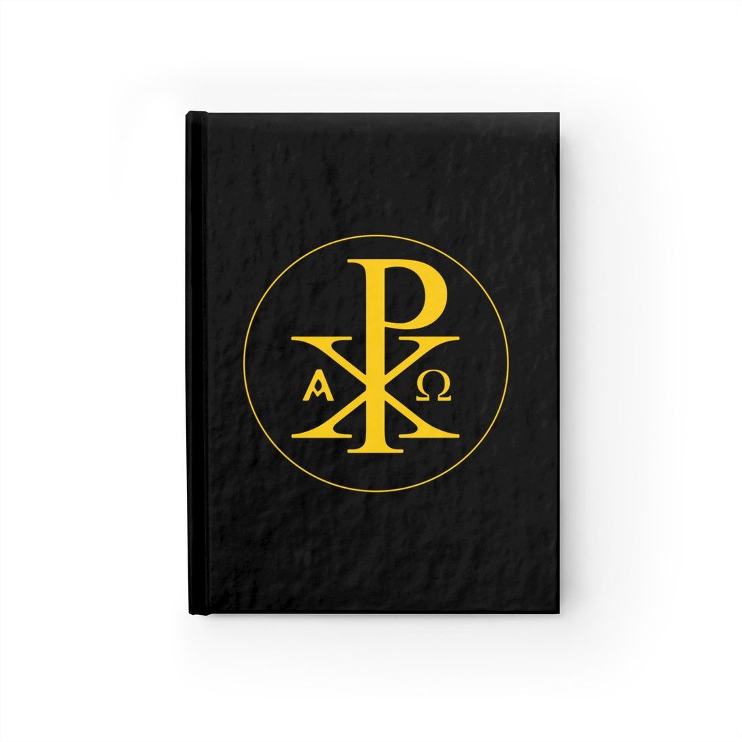 1080x1080 Chi Rho. Constantine Cross. in Hoc Signo Vinces. Hardcover Journal Pages 12.7 Cm X 18. 40 Cm