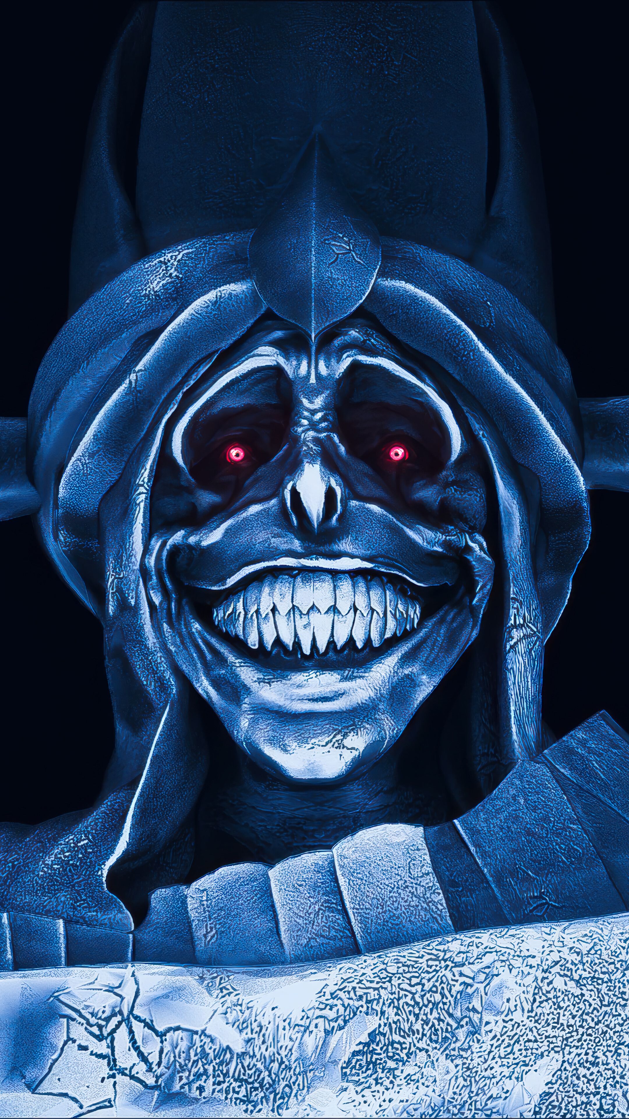 2160x3840 Solo Leveling Statue of God Smile 4K Wallpaper iPhone HD Phone b