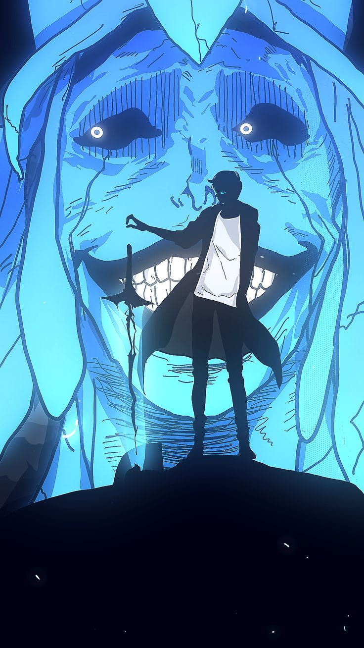 736x1308 solo leveling wallpaper
