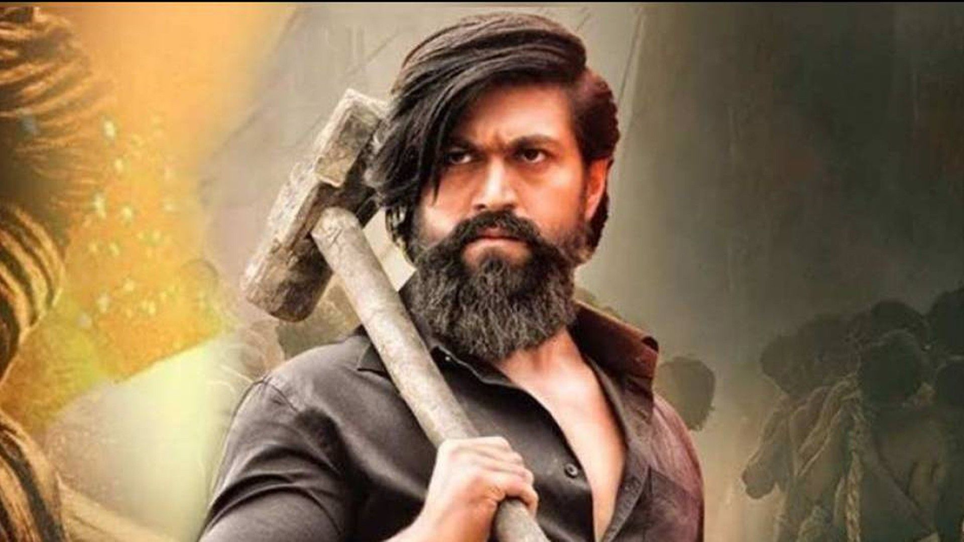 1920x1080 Rocky Yash HD K.G.F Chapter 2 Wallpaper