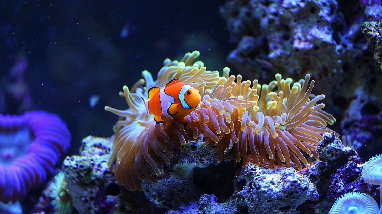 1456x816 Free Clownfish Among Anemone Image, Anemone, Marine