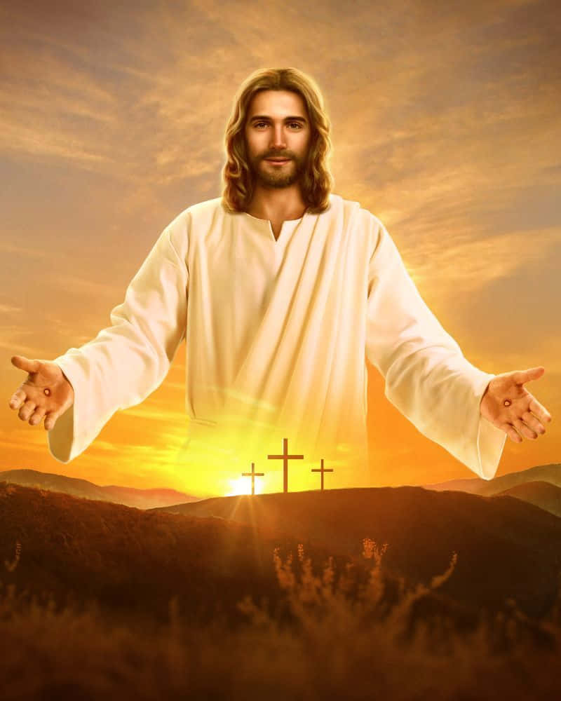 800x1000 Download God Jesus With Clouds Wallpaper