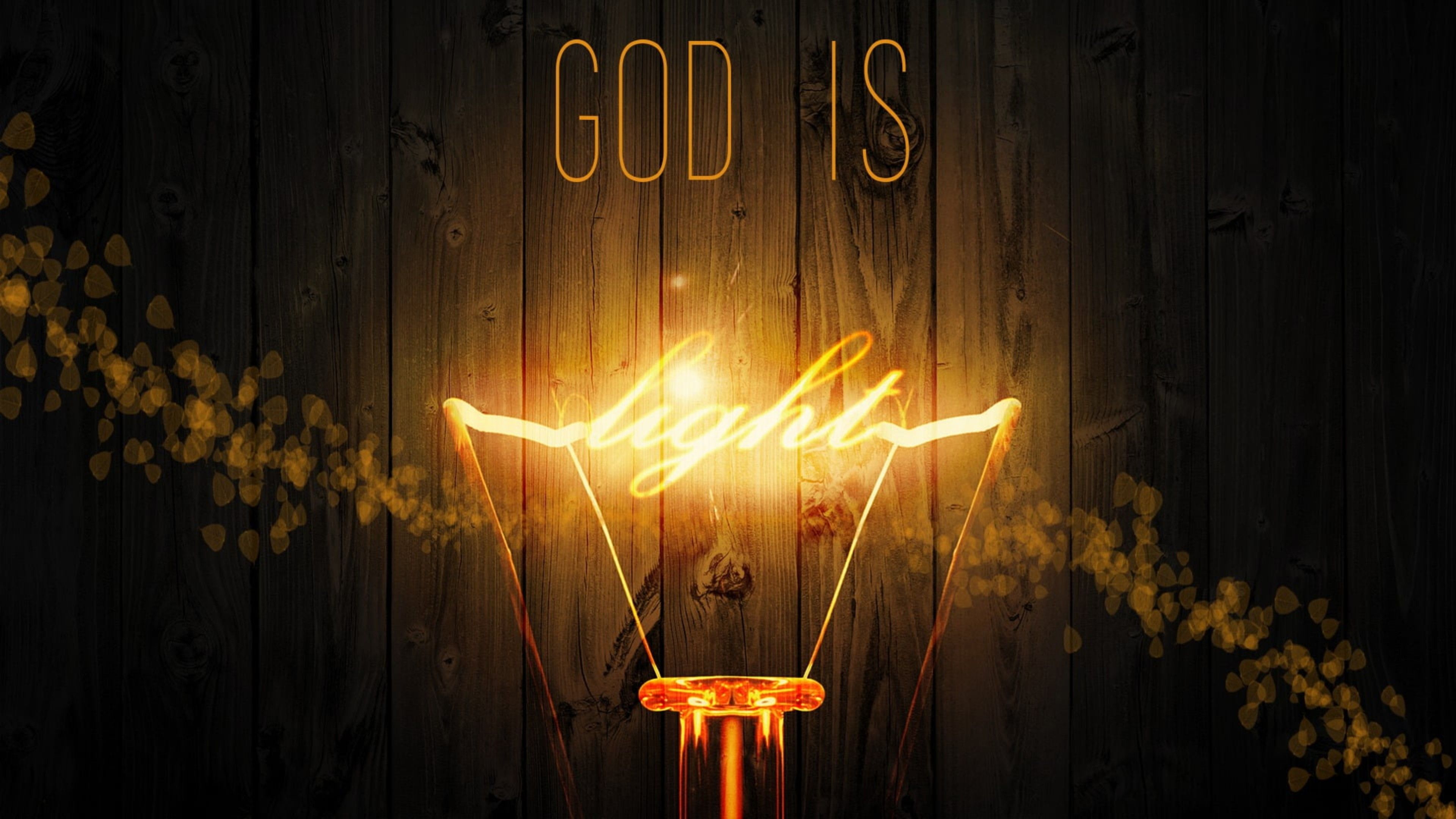 3840x2160 God Is Light 4K HD Jesus Wallpaper