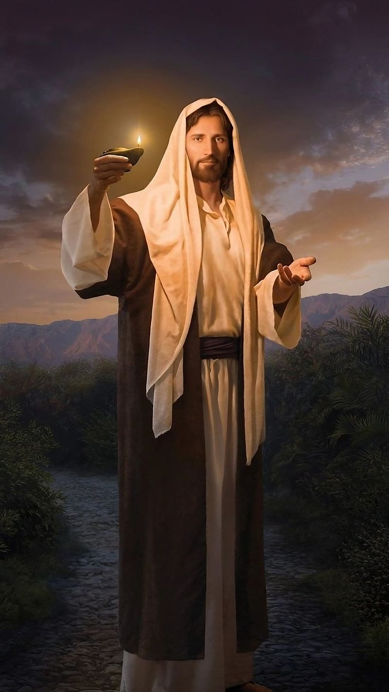 800x1423 Jesus, Lord With Light, lord jesus with light, jesus christ, god, lord, HD phone wallpaper