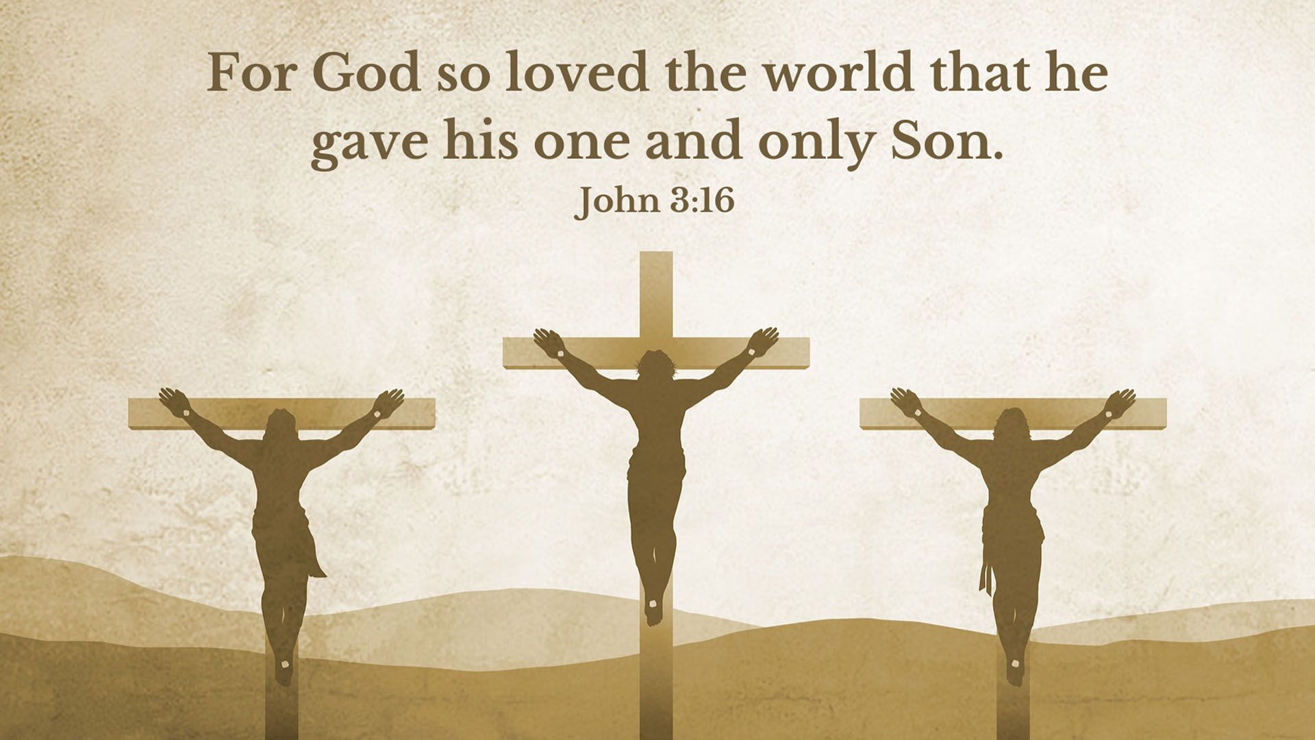 1920x1080 For God So Love The World HD Jesus Wallpaper