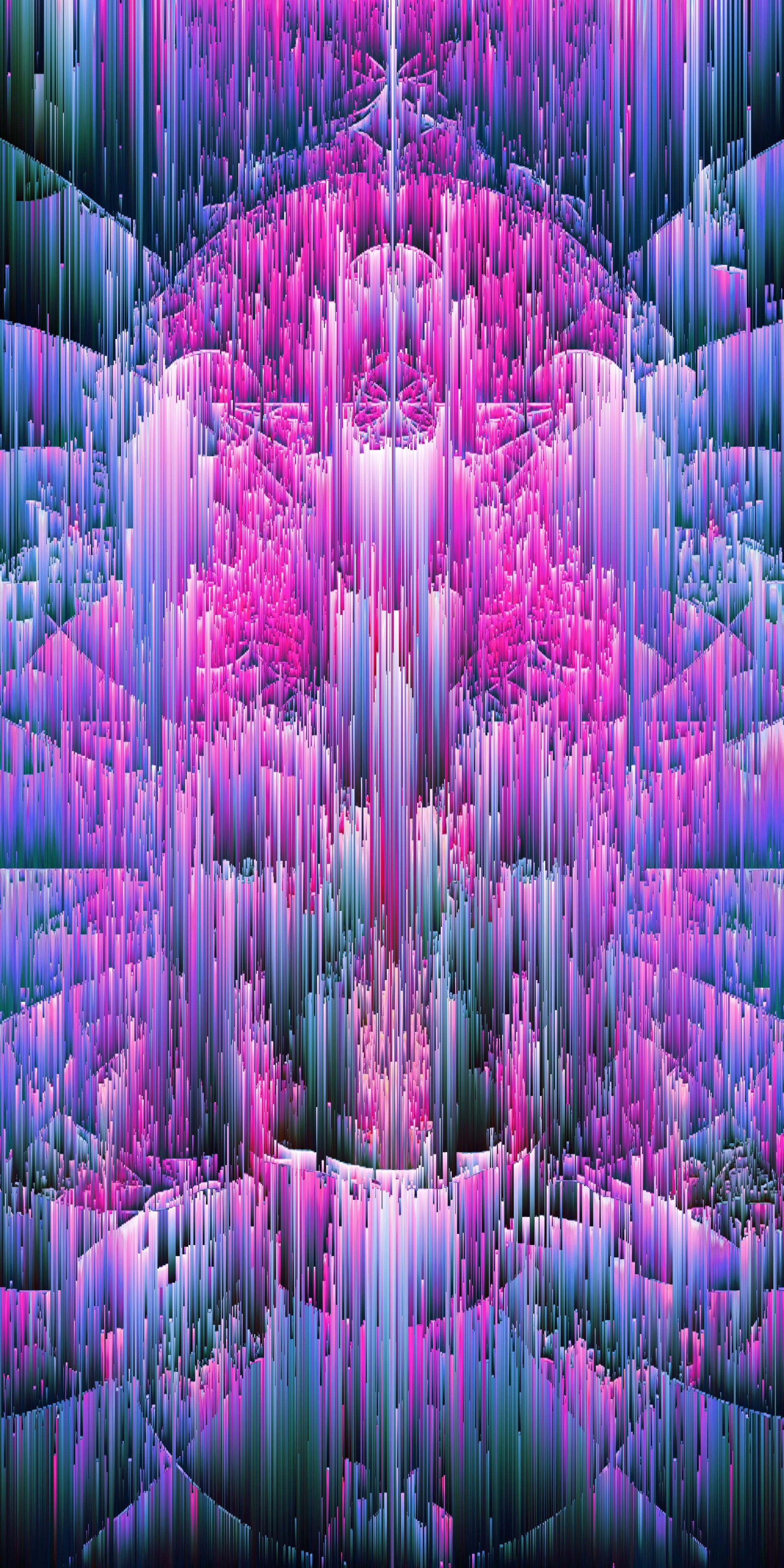 1920x3840 Download wallpaper 1920x3840 glitch, stripes, abstraction, colorful HD background