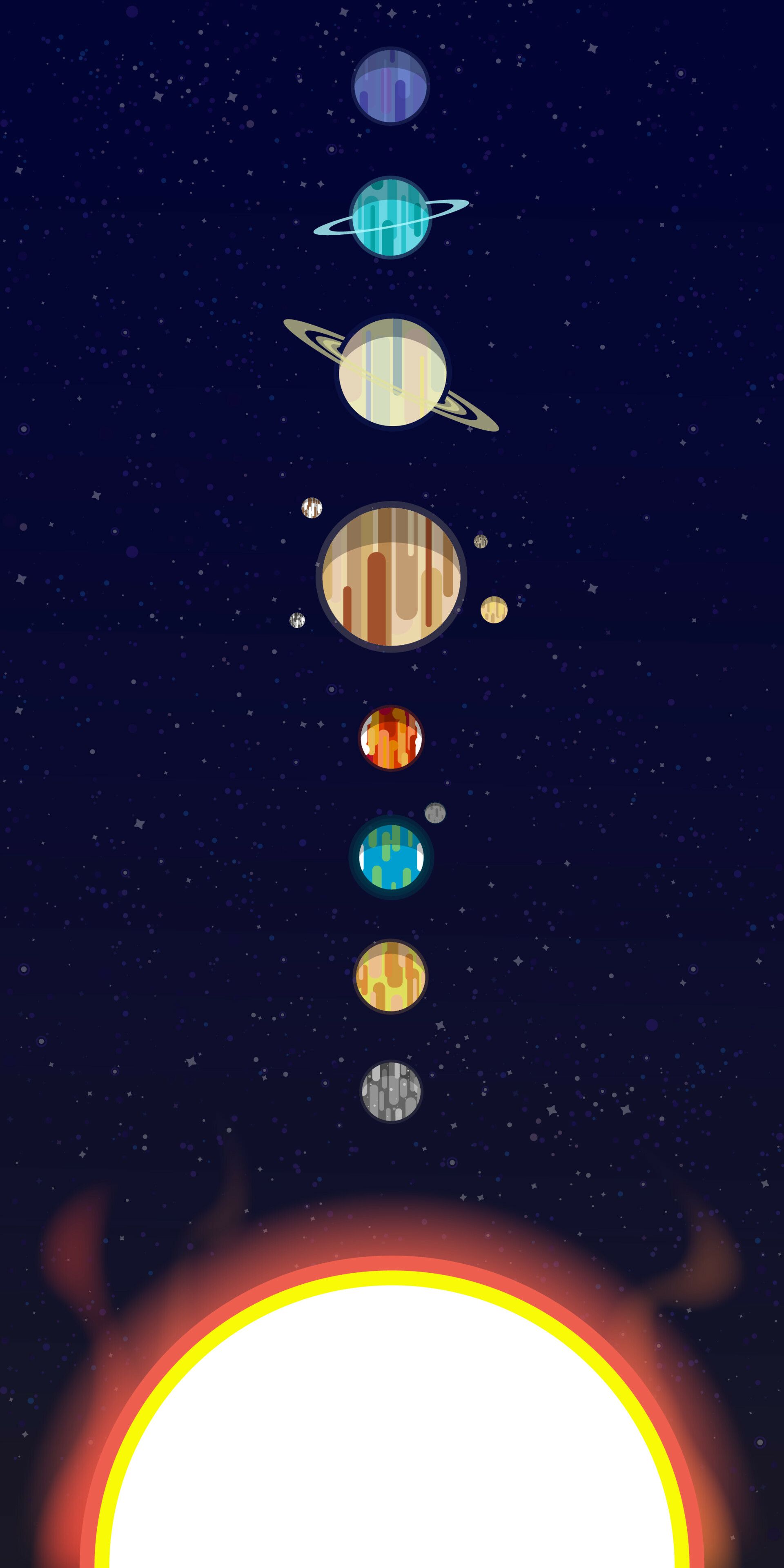 1920x3840 Solar System Wallpaper