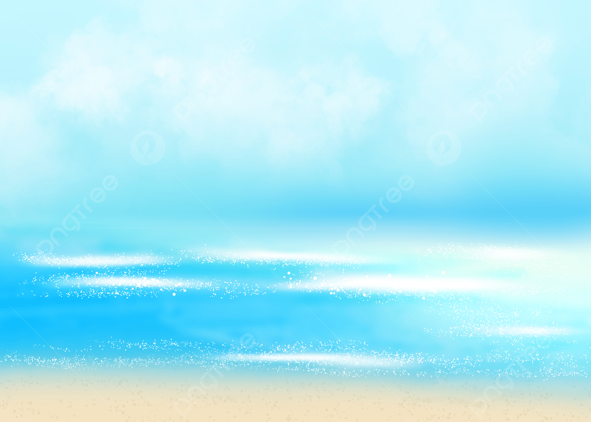 1200x857 Hand Painted Watercolor Blue Sky Watercolor Ocean Beach Background, Wallpaper, Gradient, Background Decoration Background Image And Wallpaper for Free Download
