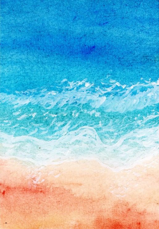 515x740 Ocean Watercolor Wallpaper Vectors Free High Quality Vectors From Freepik