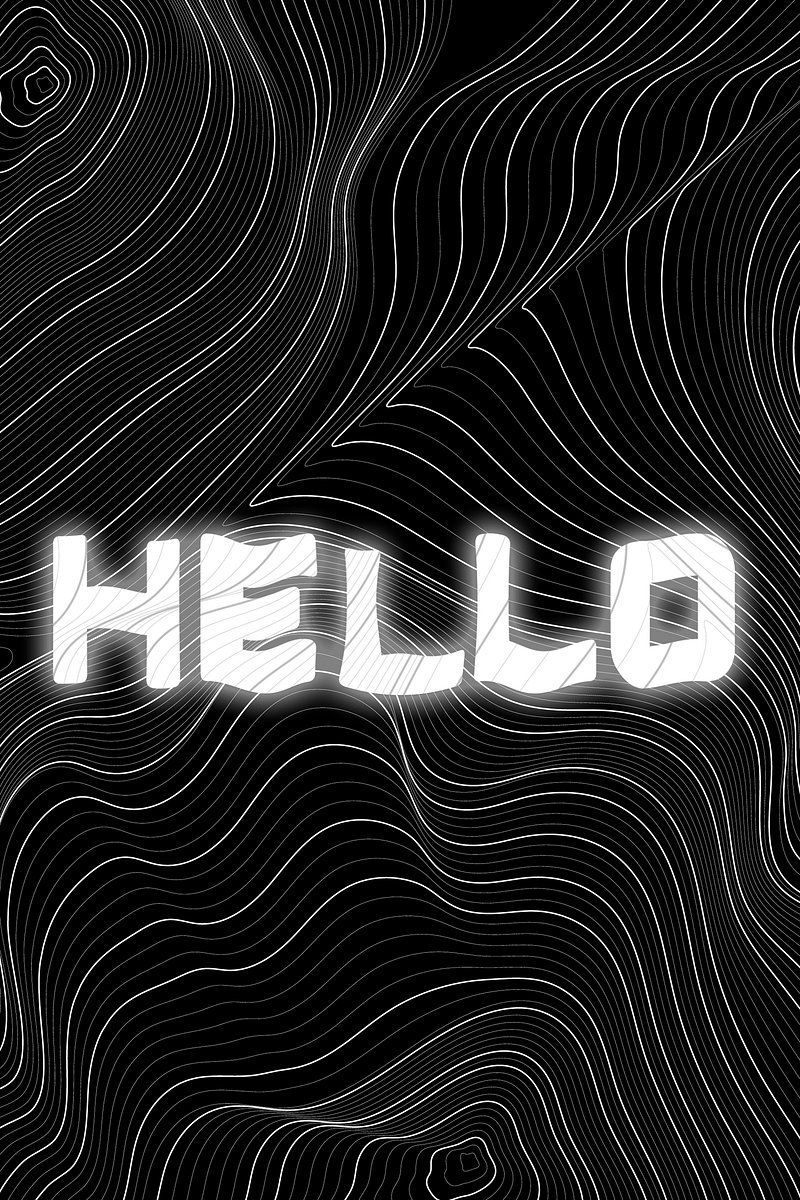 800x1200 White neon life word topographic