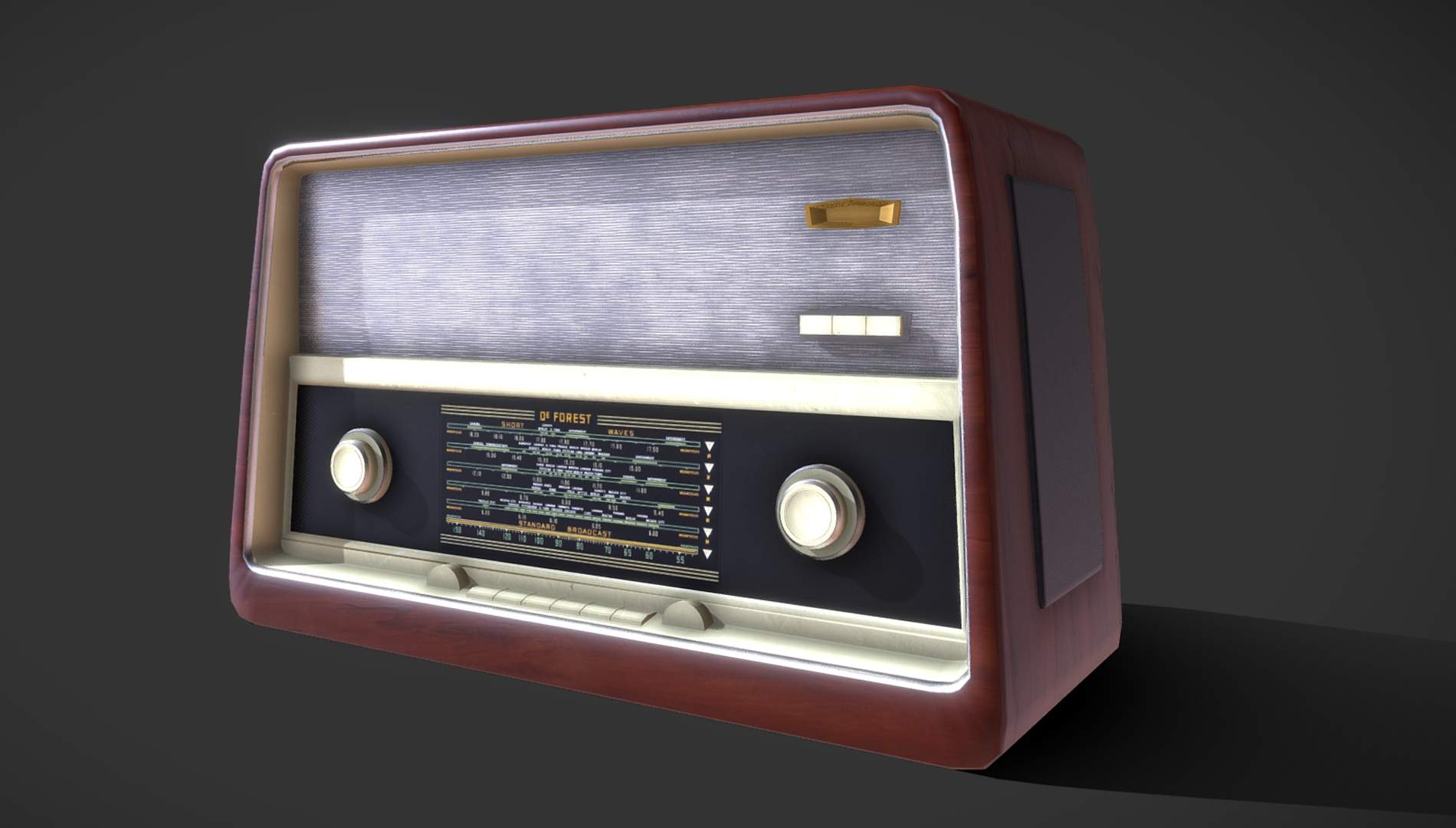1900x1080 Old Radio Free 3D Model