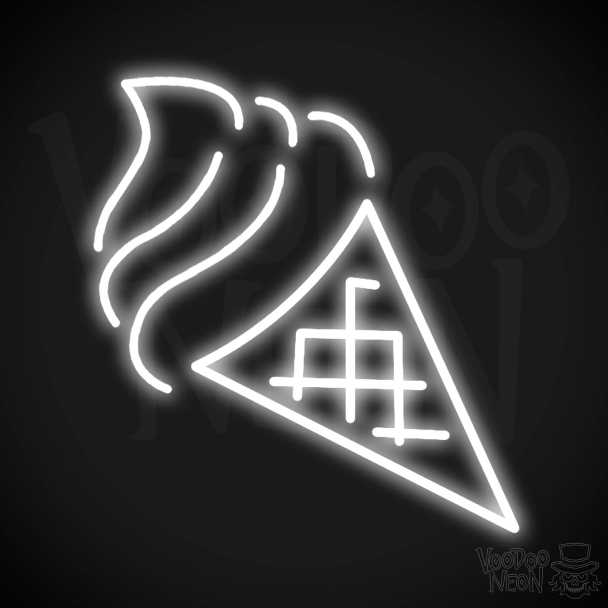 1946x1946 Neon Ice Cream. Ice Cream Cone Neon Sign. LED Neon Wall Art