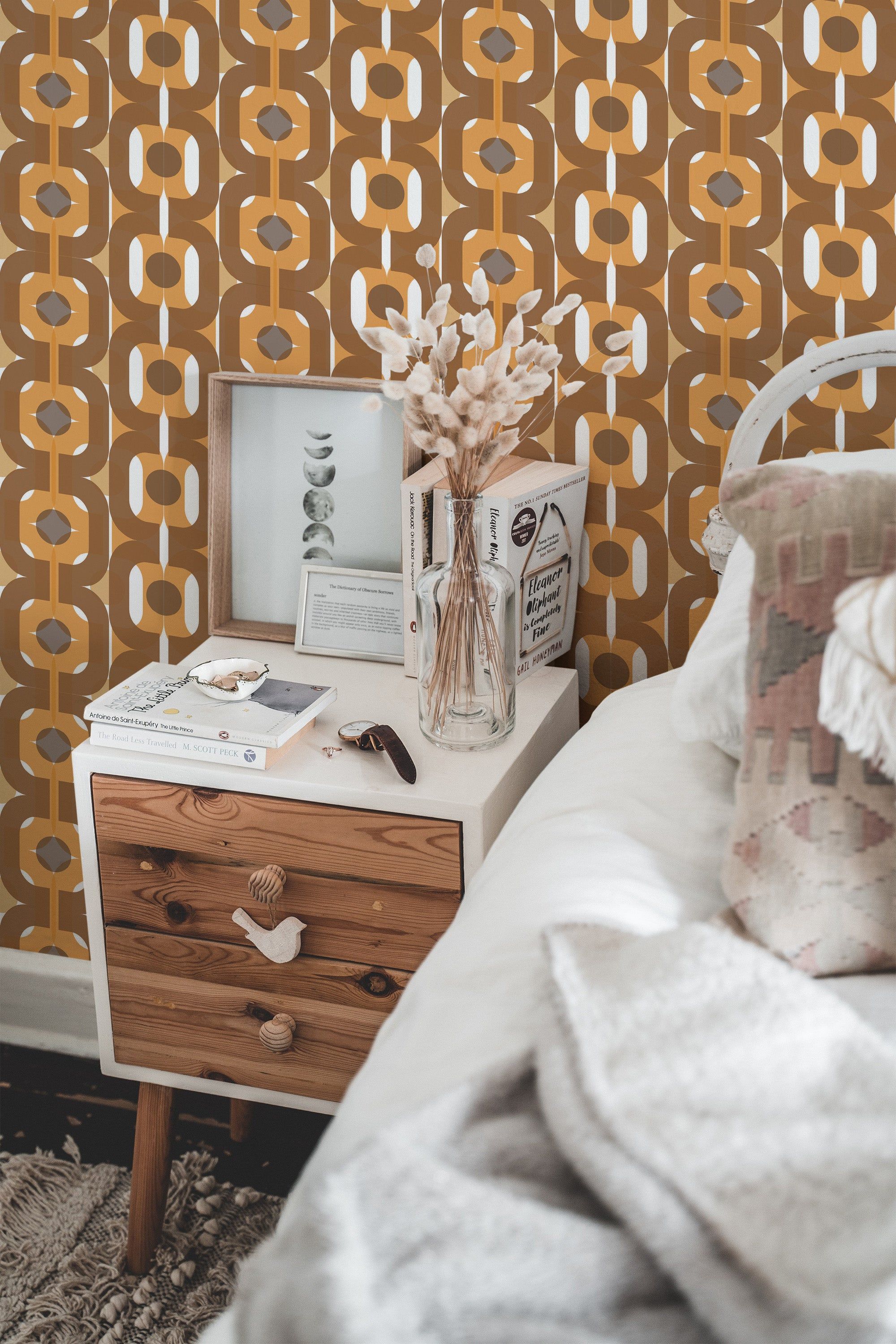 2000x3000 Retro brown Peel and Stick Removable Wallpaper