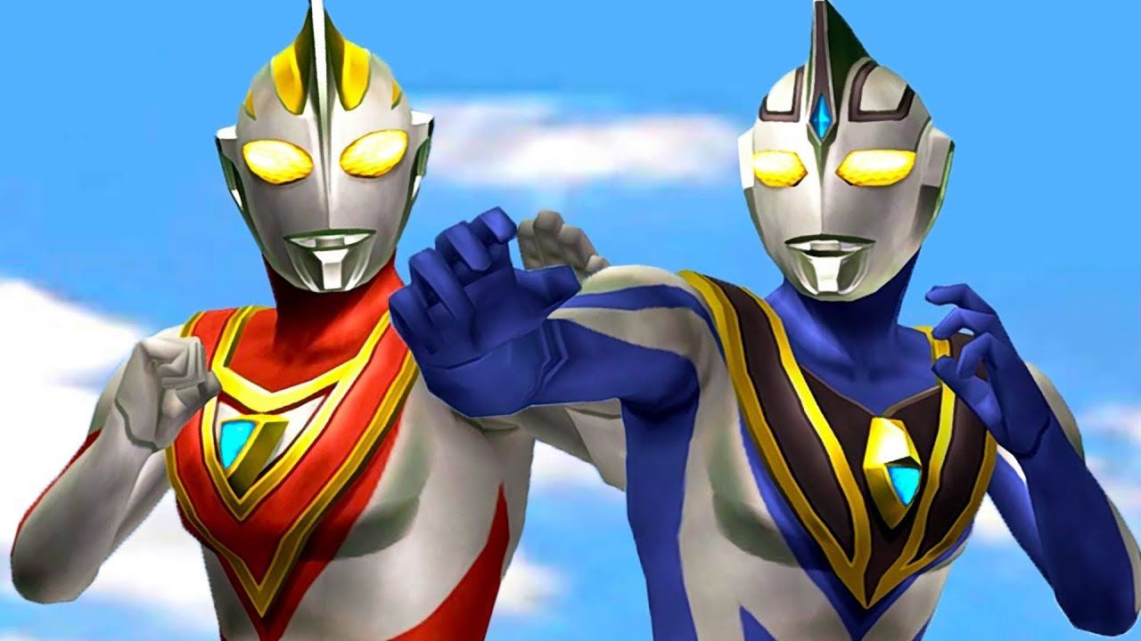1280x720 Ultra TAG Gaia and Agul Ver2 VS Heisei Ultra ウルトラマン FE3