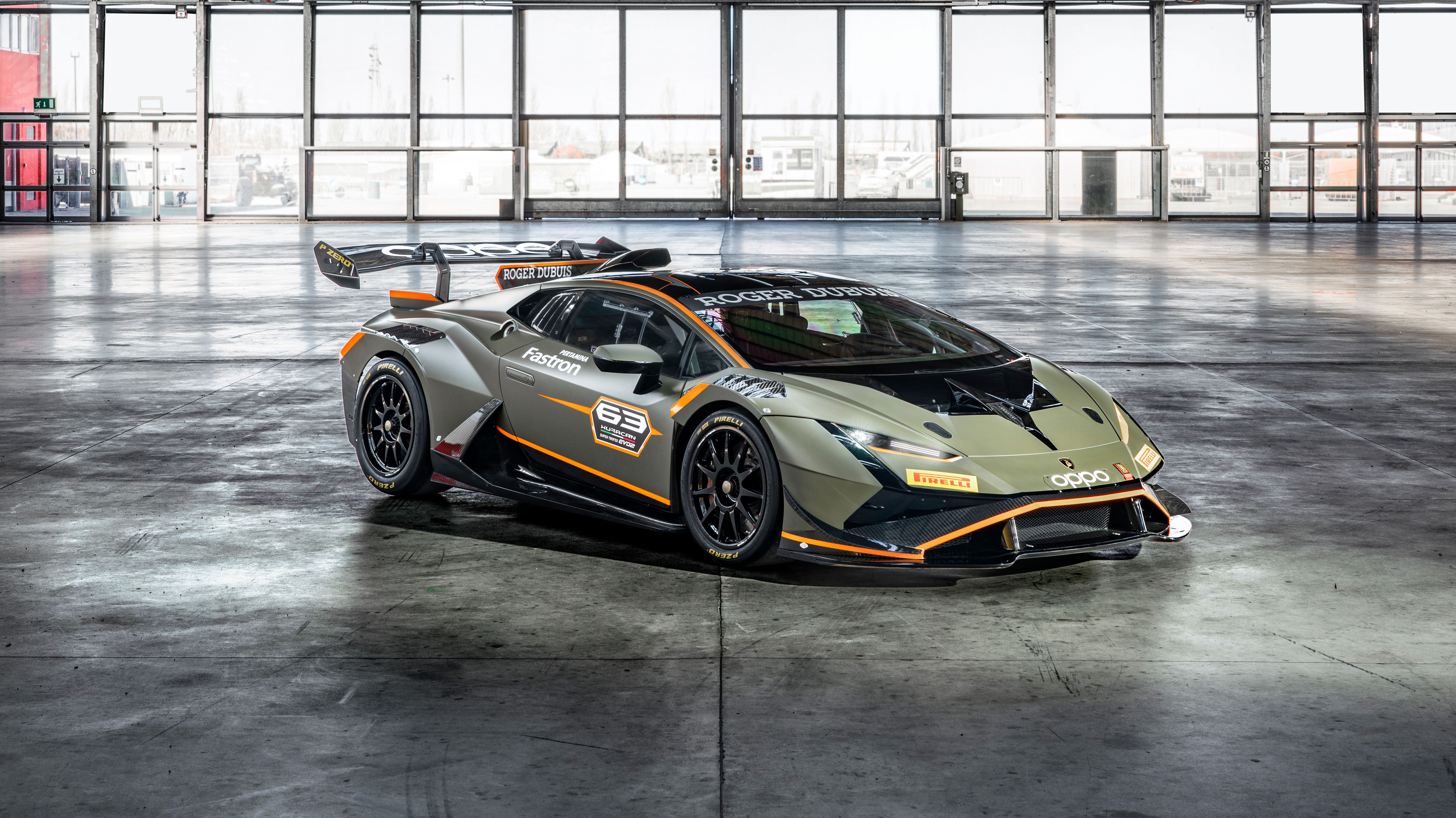 6000x3369 Lamborghini Huracan Super Trofeo EVO2 Wallpaper and Background