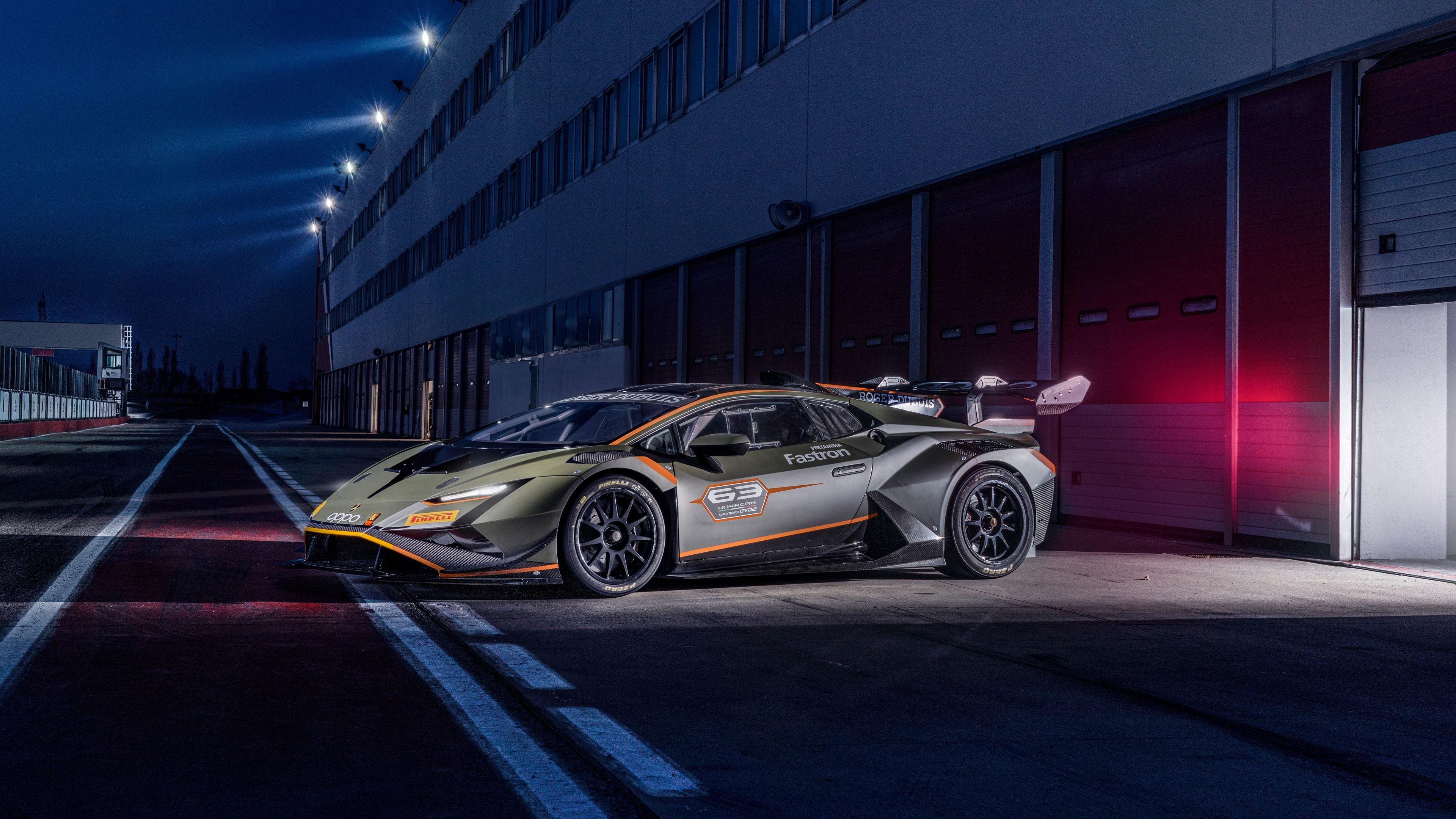 3840x2160 Lamborghini Huracán Super Trofeo EVO2 Wallpaper 4K, Race cars, 5K, 8K