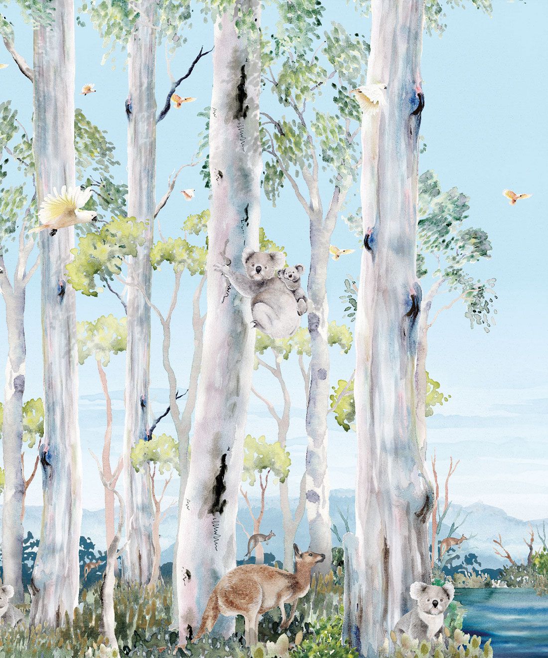 1100x1320 Native Bushlands Mural • Australian Landscape Wallpaper UK