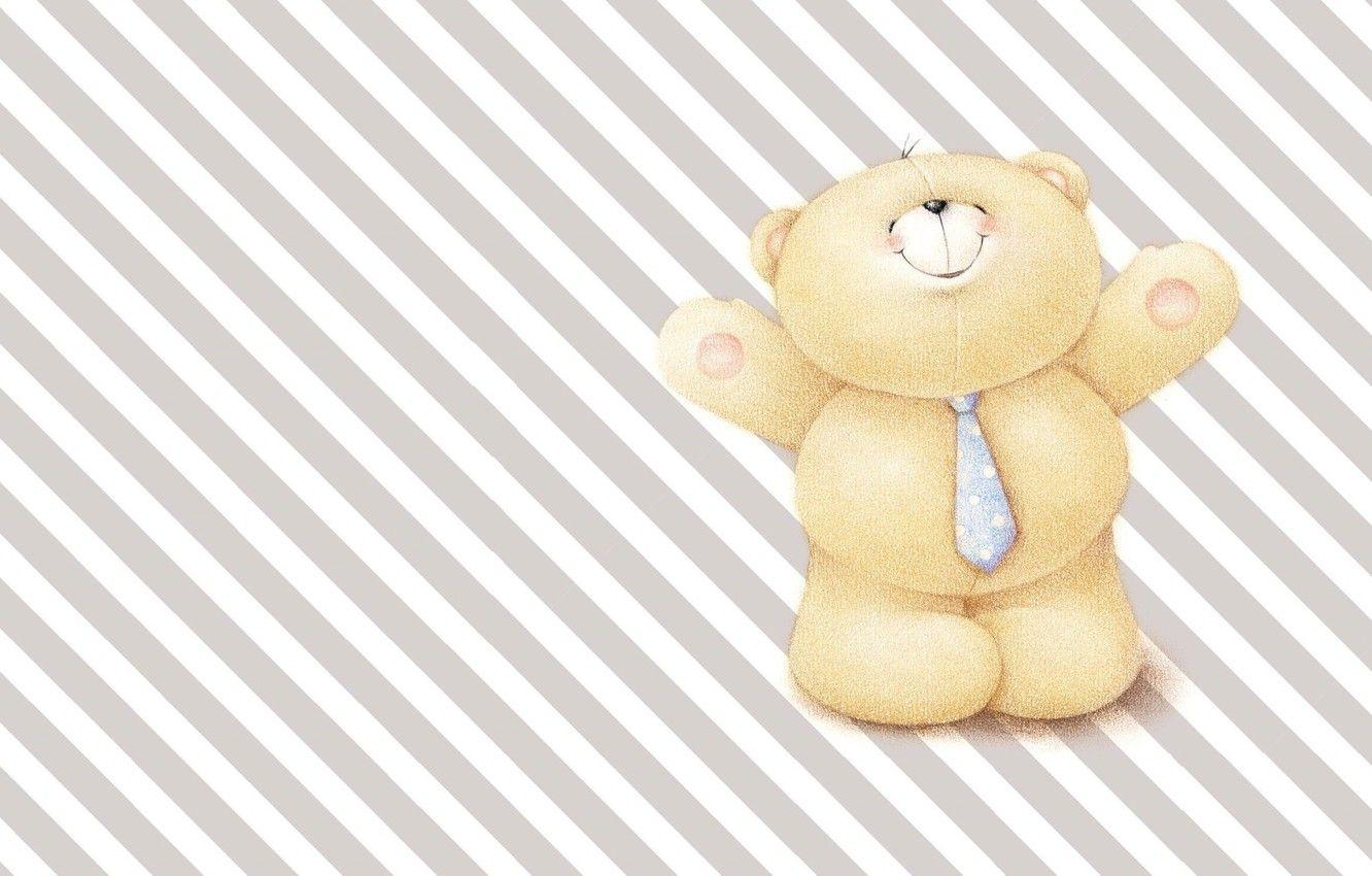1332x850 Wallpaper mood, art, bear, tie, dad, children's, business, Forever