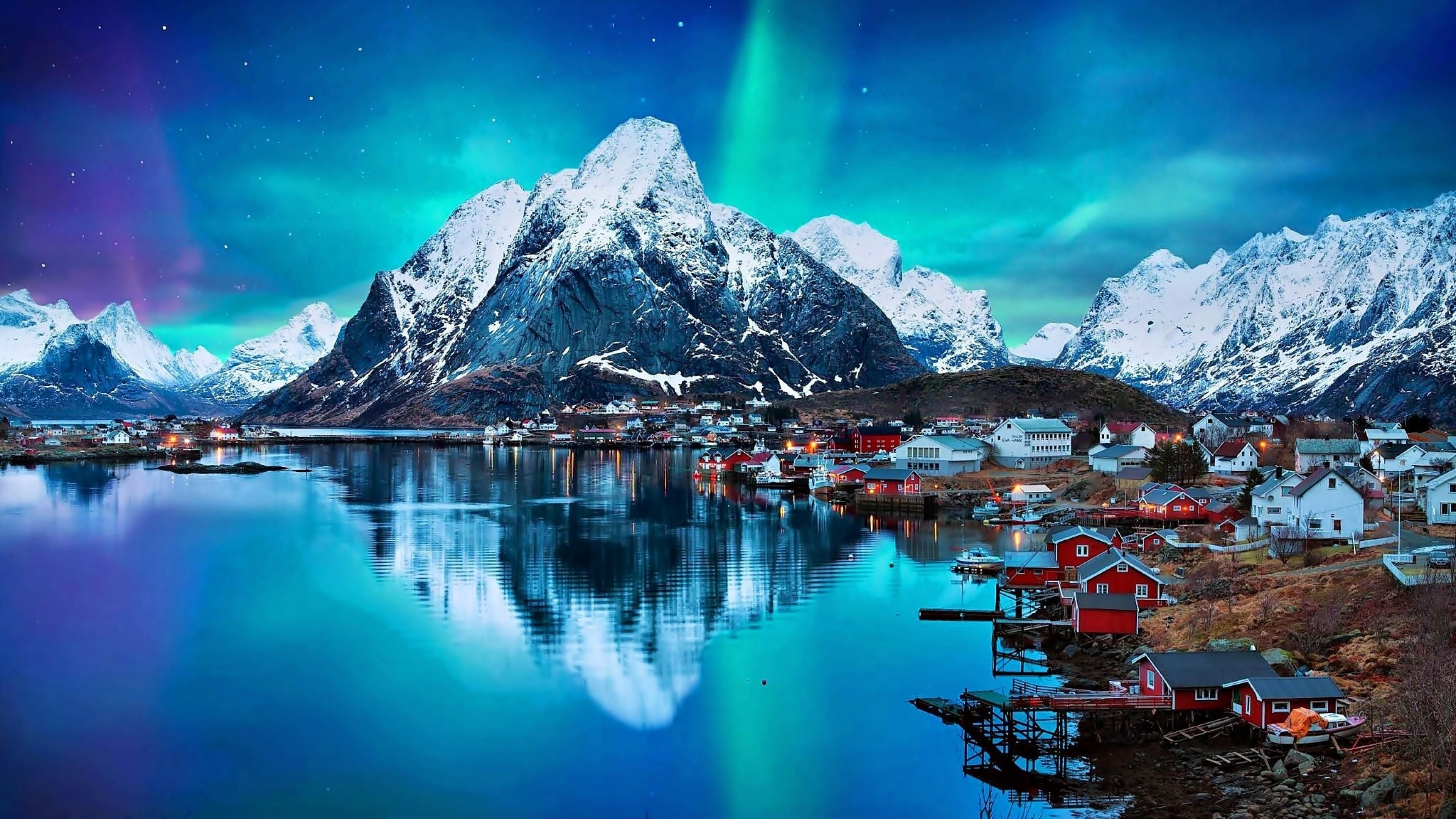 3840x2160 Norwegian Fjords Wallpaper