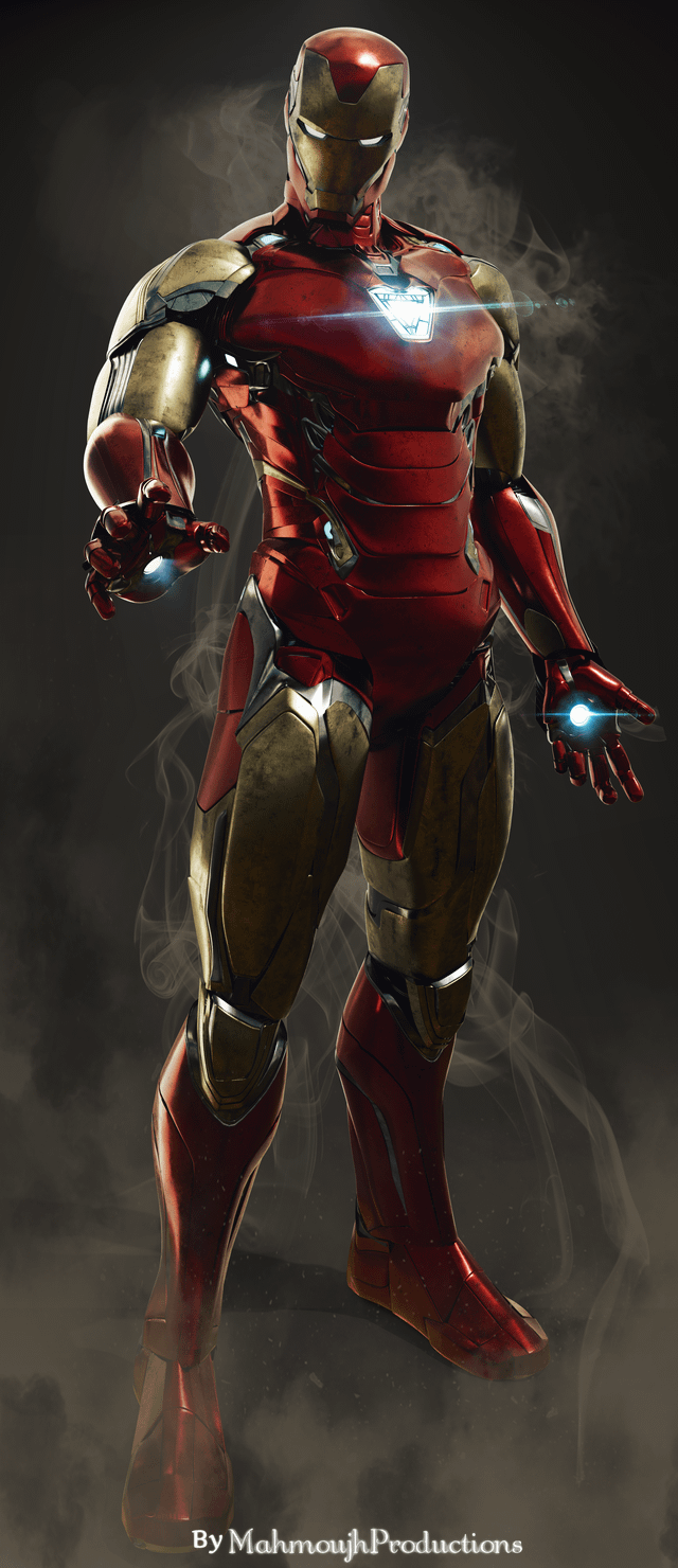 640x1480 IronMan MK 85. Endgame Fan art